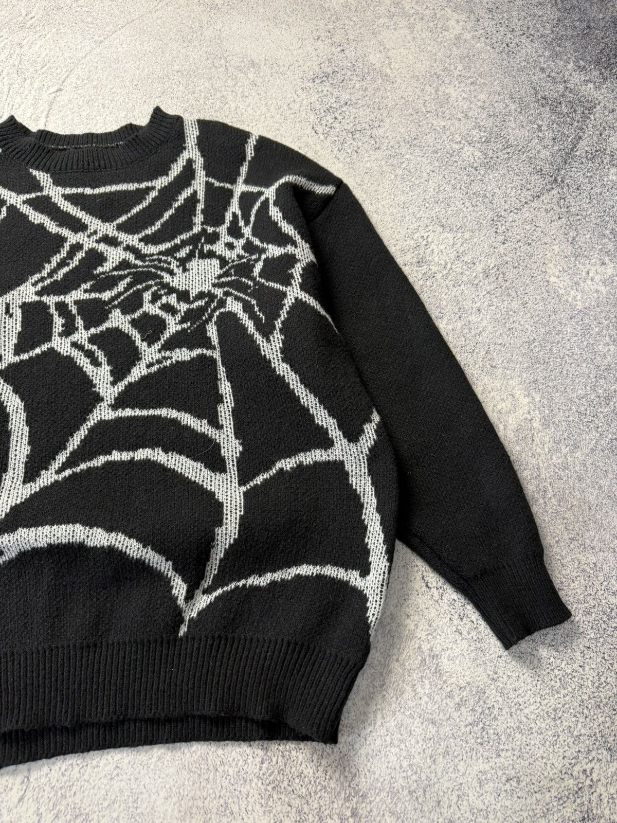 Japanese Brand Vintage Spider Web Knit Sweater Warm Pullover Jacquard Size US XL / EU 56 / 4 - 8 Thumbnail