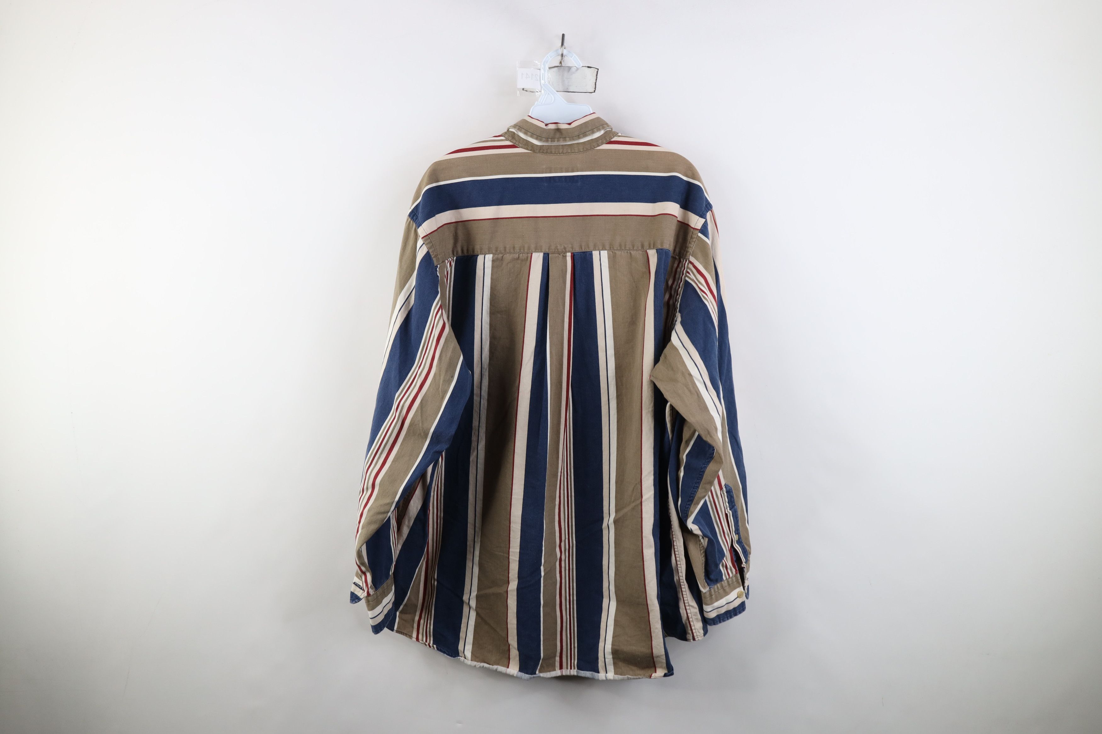 Vintage Vintage 90s Streetwear Block Collared Button Down Shirt Size US XL / EU 56 / 4 - 12 Thumbnail