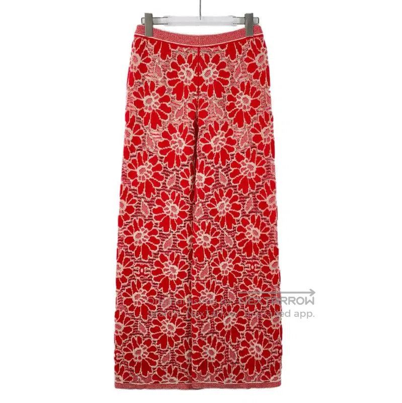 Chanel Chanel Red Wool Casual Pants . Size 22" - 1 Thumbnail