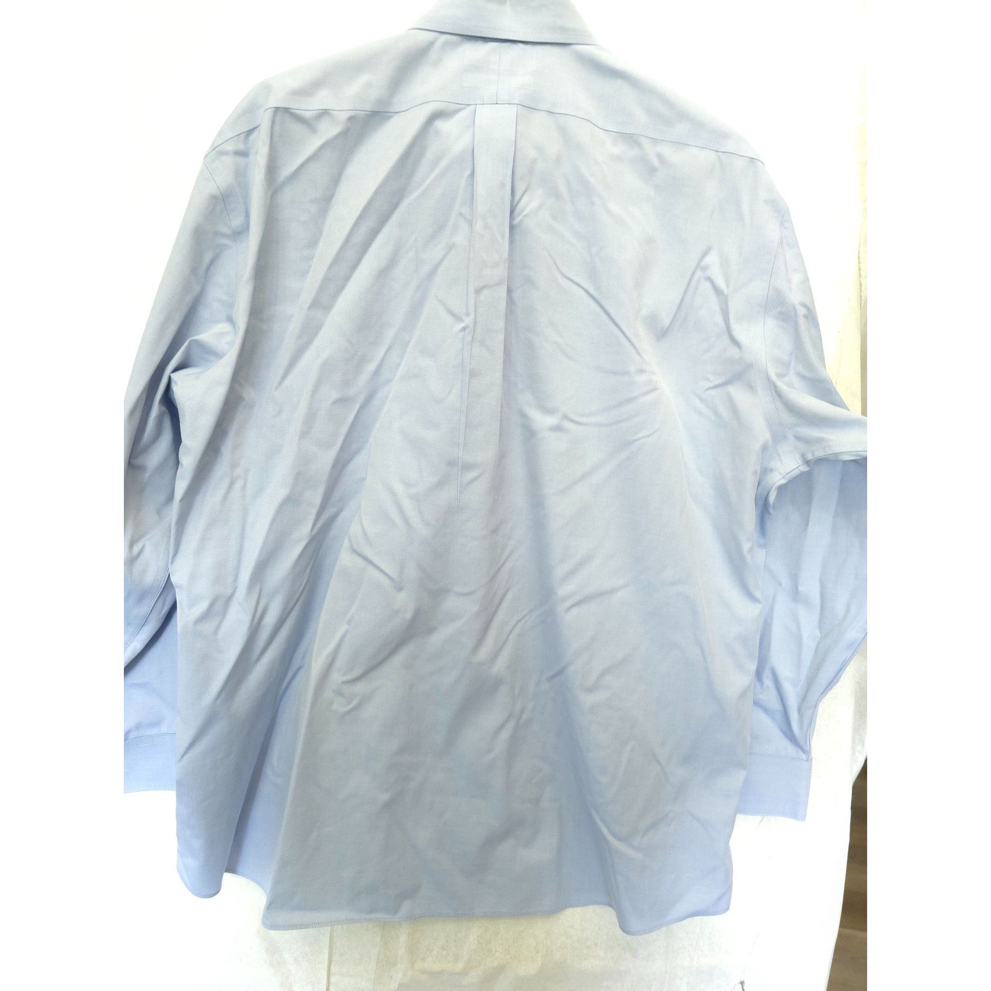 Cremieux Cremieux Mens 100% Pima Cotton Non-Iron Dress Shirt Light Bl Size US XL / EU 56 / 4 - 4 Thumbnail