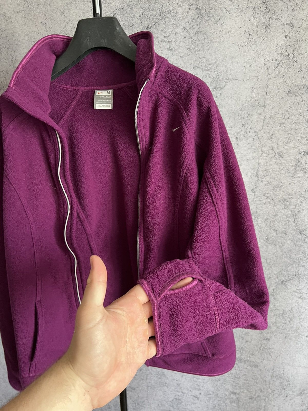 Nike Nike Retro Fleece Zip Up Jacket Mini Swoosh Sweater Size M / US 6-8 / IT 42-44 - 15 Thumbnail