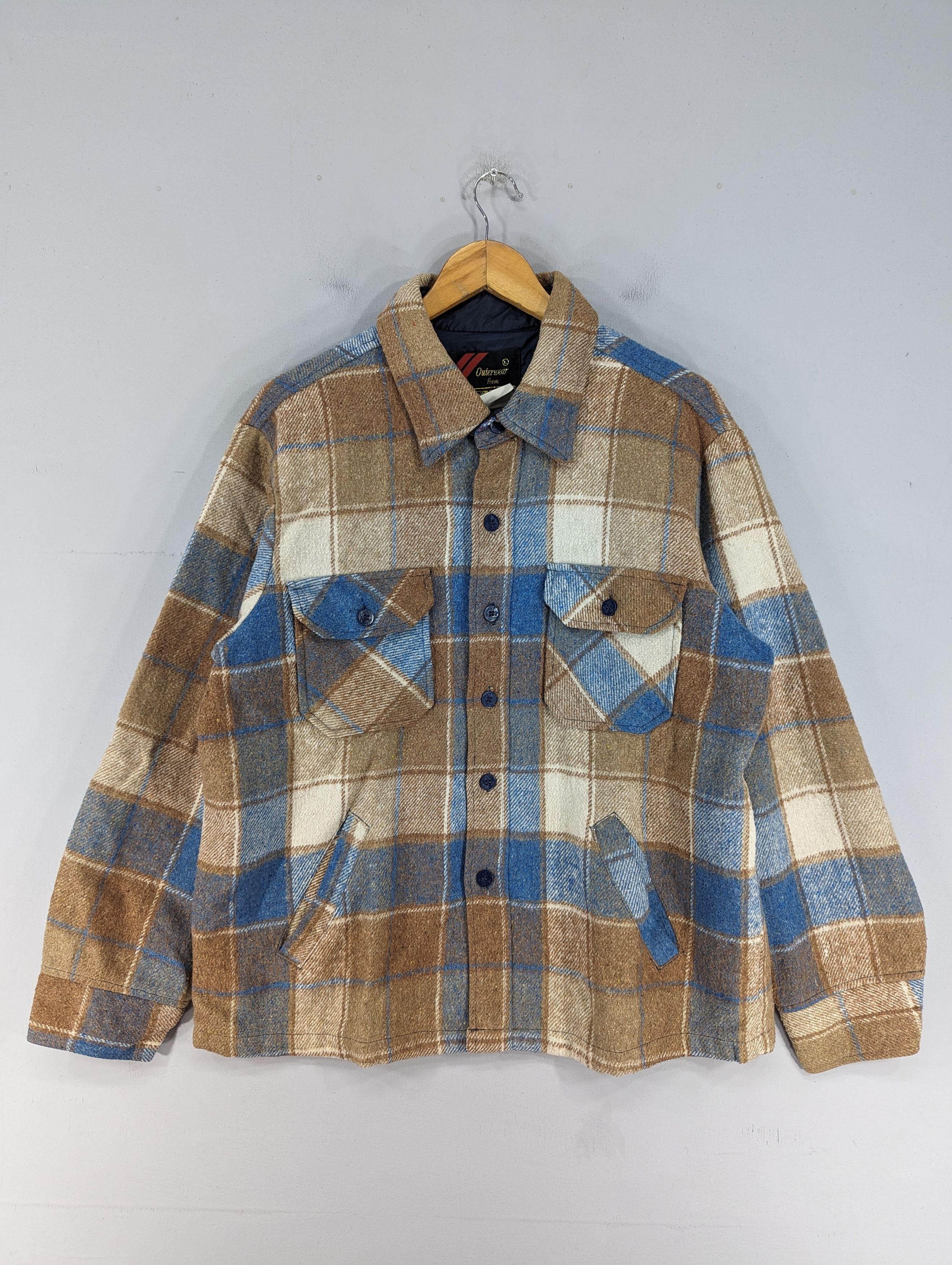 Sears 🔥RARE🔥Vintage Sears Button Ups Plaid Jacket Size US L / EU 52-54 / 3 - 1 Thumbnail