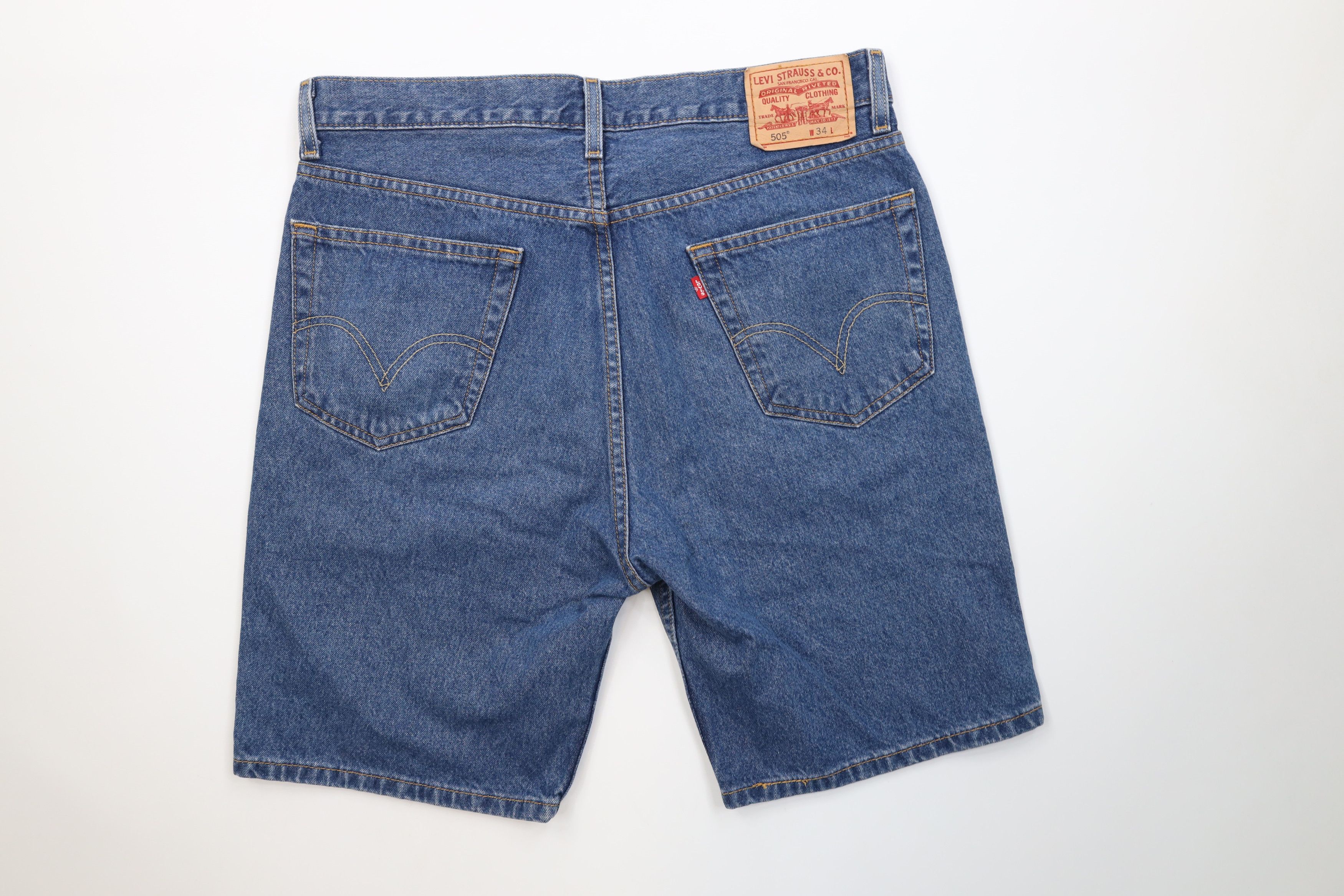 Levi's Vintage Y2K 2004 Levis 505 Fit Denim Jean Shorts Jorts Size US 34 / EU 50 - 8 Thumbnail