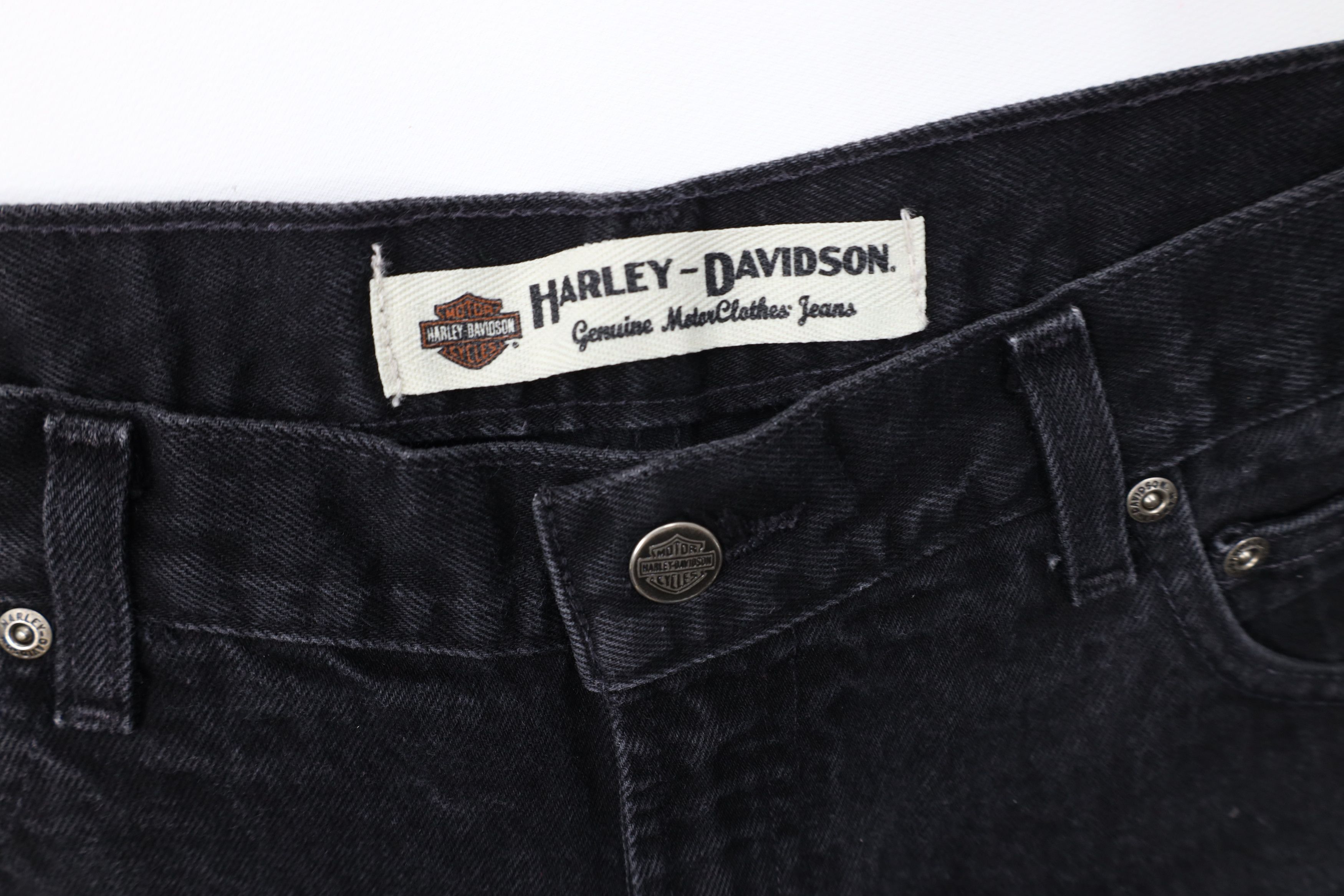 Harley Davidson Vintage Harley Davidson Motorcycles Leg Denim Jeans Black Size US 36 / EU 52 - 6 Thumbnail