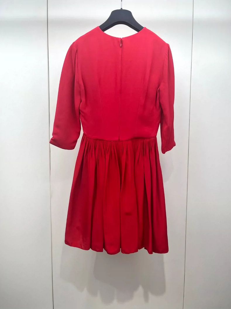 Other Dior Red dress Size XXS / US 00 / IT 34 - 2 Thumbnail