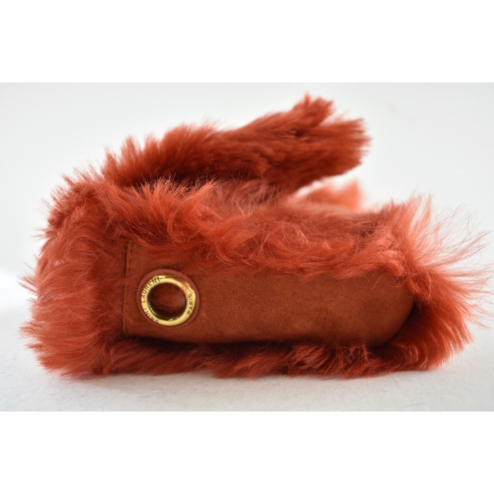 Yves Saint Laurent Saint Laurent Small Kate YSL Red Reversible Faux Fur Bag Size ONE SIZE - 20 Thumbnail