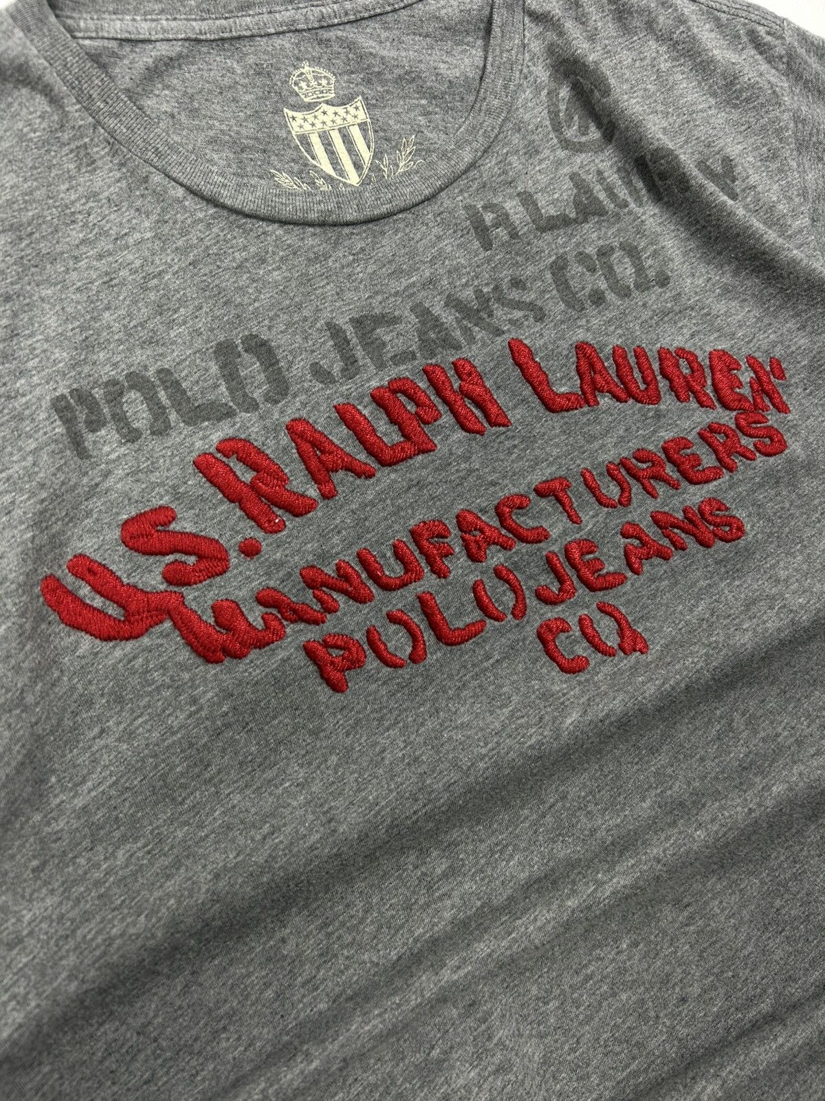 Polo Ralph Lauren Vintage Polo Ralph Lauren Jeans Co Tee Gray Embroidered Y2K Size US M / EU 48-50 / 2 - 6 Thumbnail