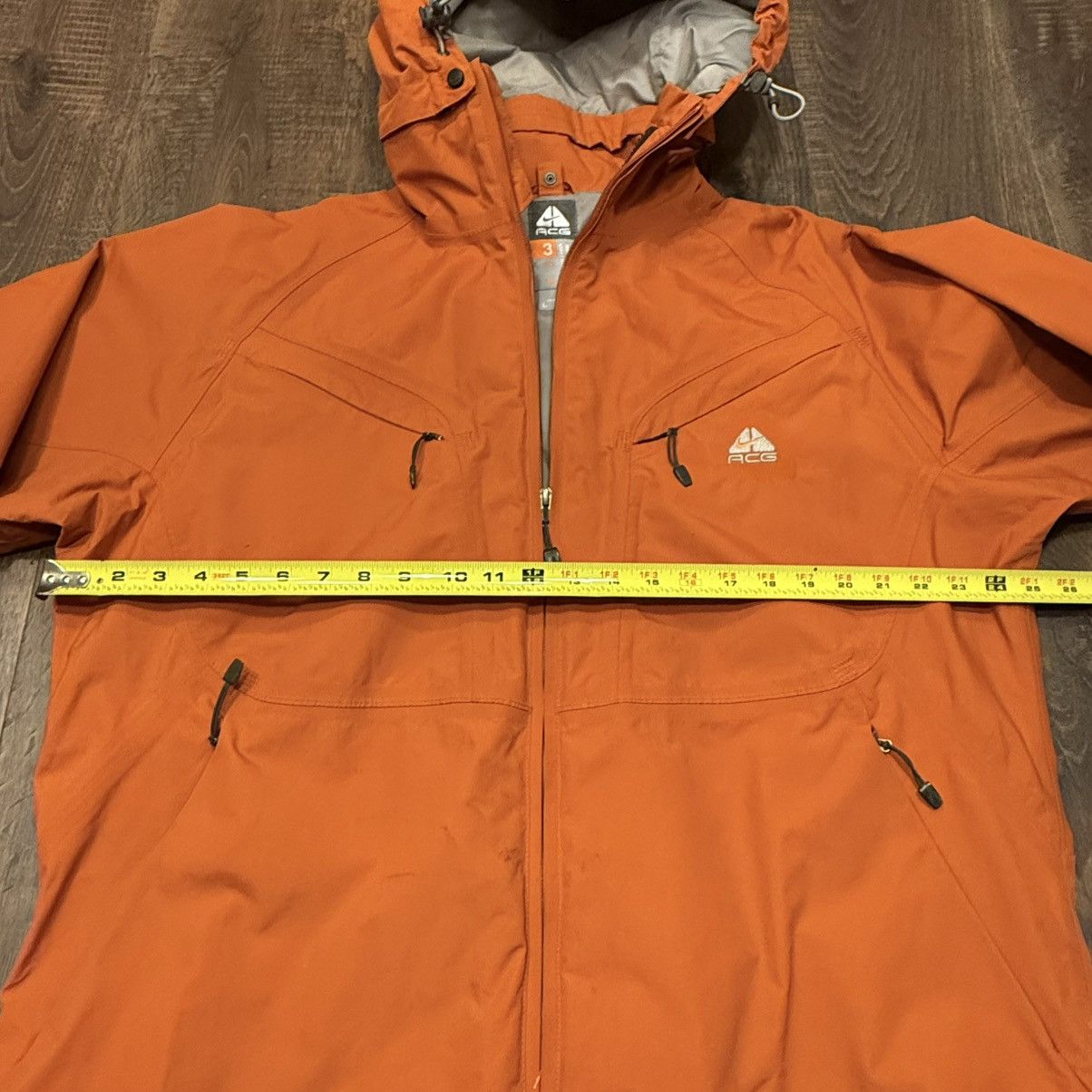 Nike Vtg Y2K Nike ACG Jacket 3 Layer Storm Hooded Swoosh L Orange Size US L / EU 52-54 / 3 - 4 Thumbnail