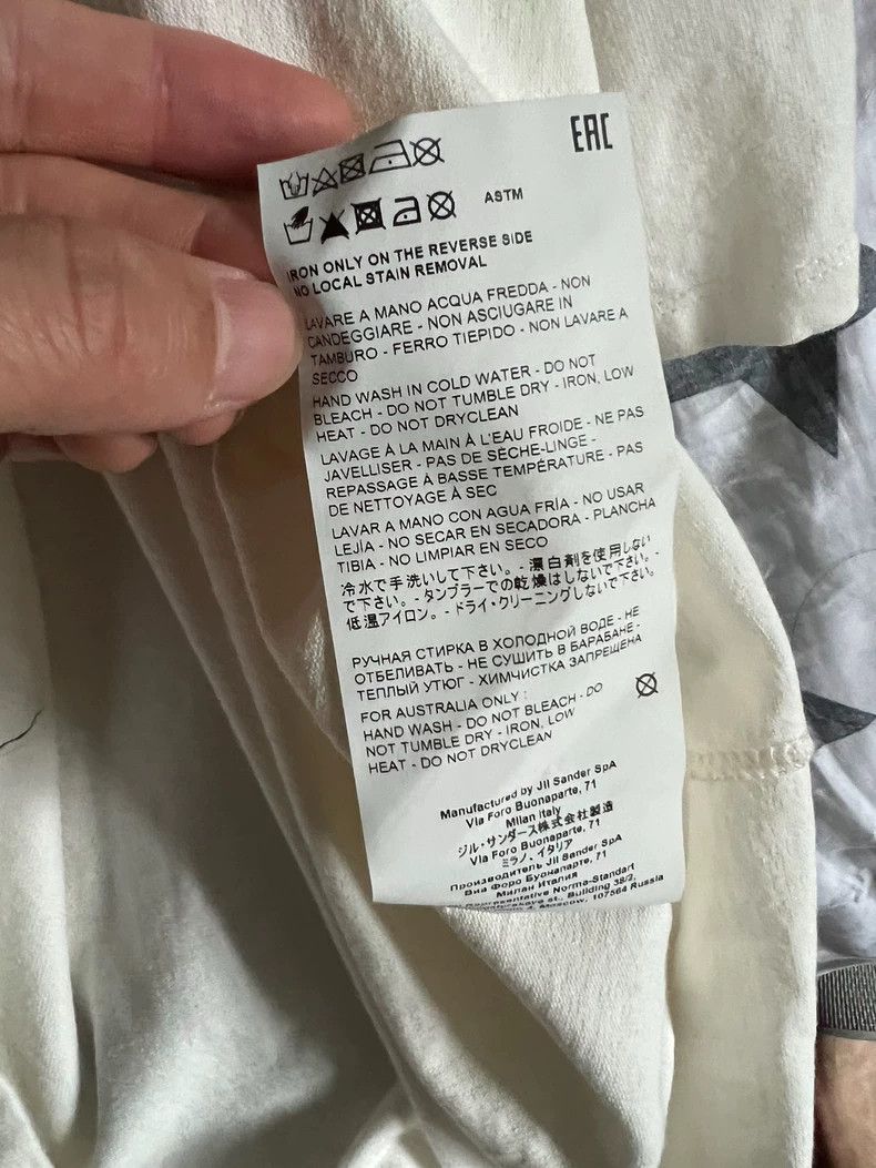 Jil Sander Jil Sander Grayish White T-shirt Size M / US 6-8 / IT 42-44 - 6 Thumbnail