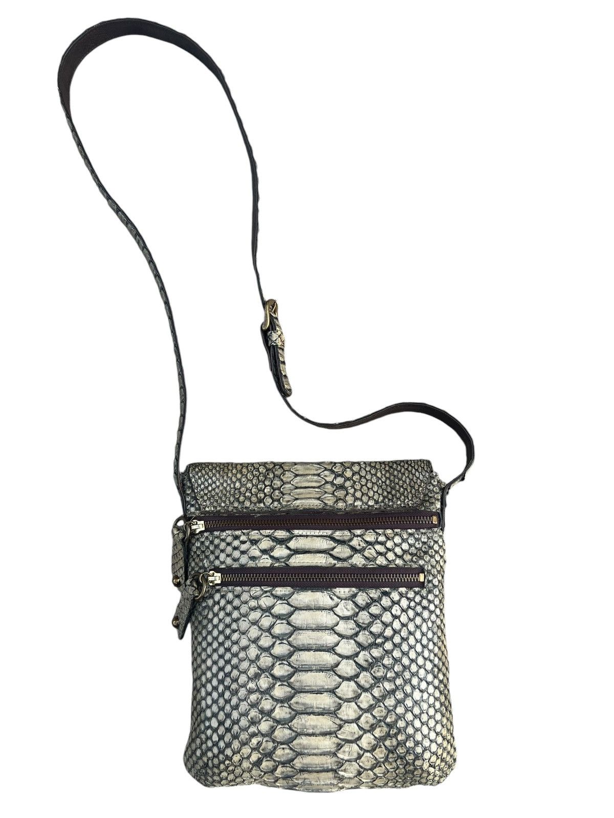 Leather Vintage Vin Donn Japan Python Snake Skin Leather Bag Sling Size ONE SIZE - 11 Thumbnail
