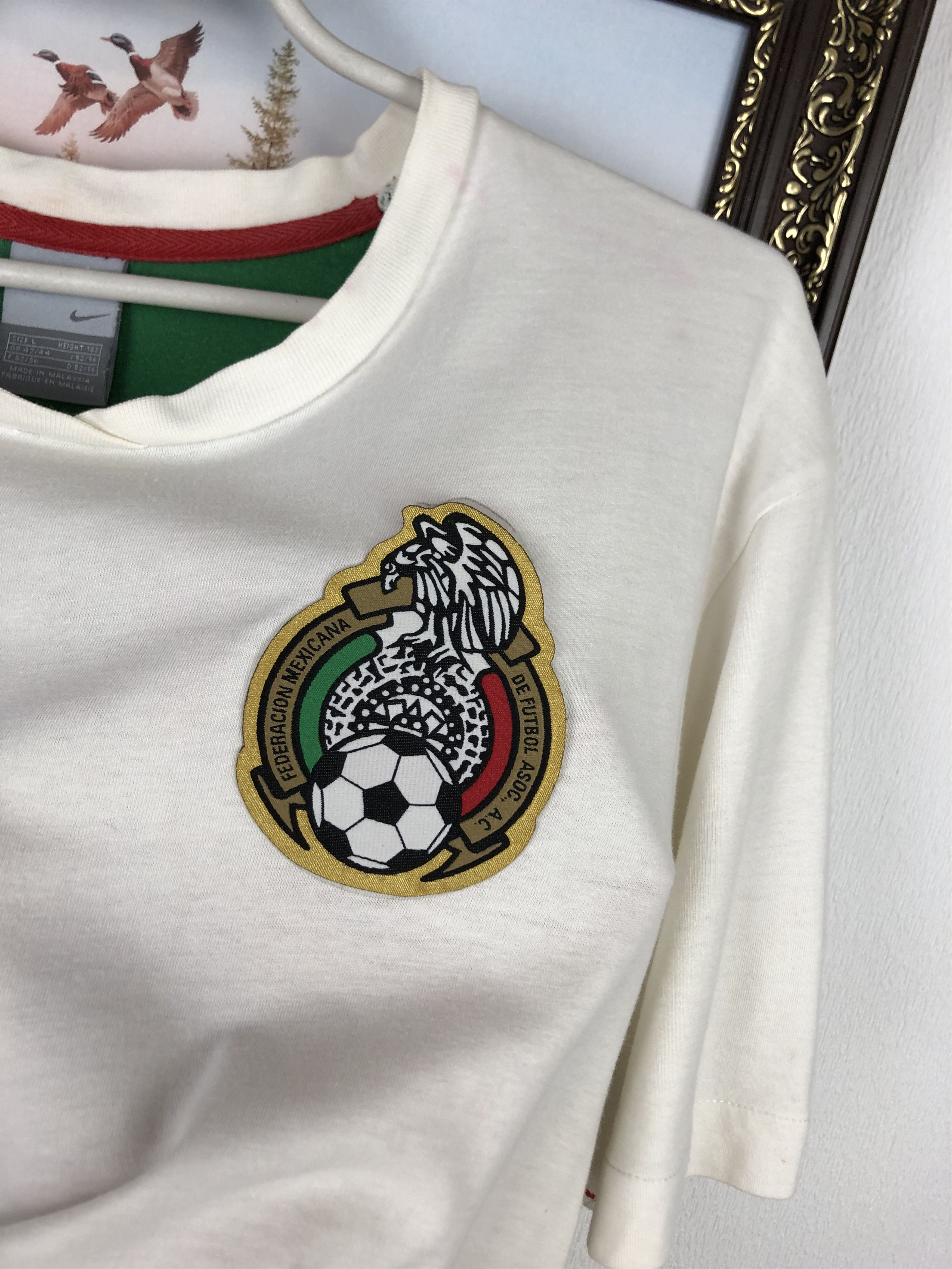 Nike Vintage Nike Mexico Shirt #9 Carlos Vela Jersey Train Tee Size US L / EU 52-54 / 3 - 3 Thumbnail