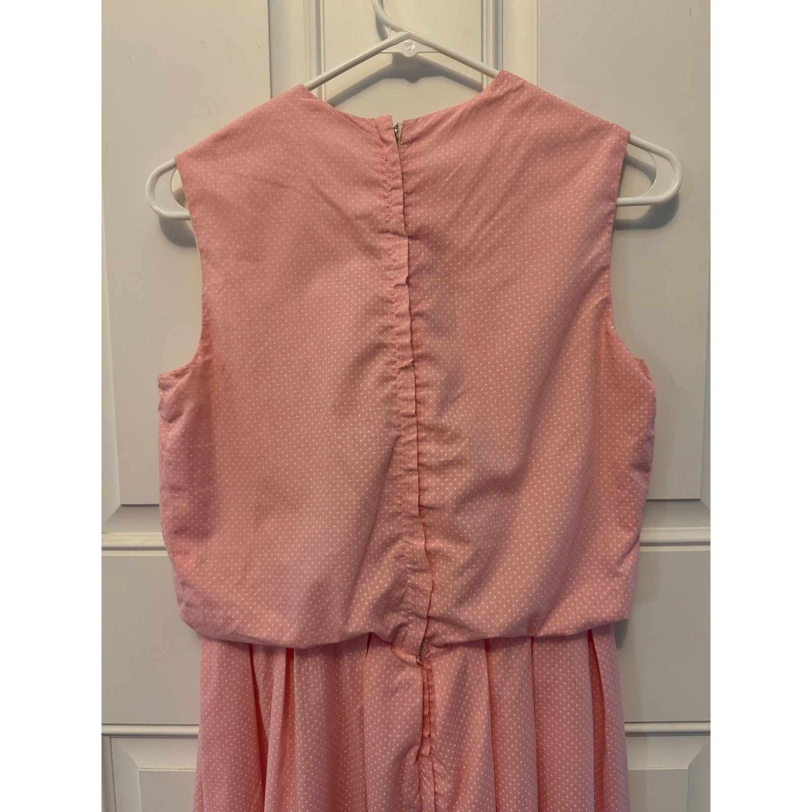 Vintage Vintage OOAK pink & white polka dot bubble hem dress medium Size M / US 6-8 / IT 42-44 - 14 Thumbnail