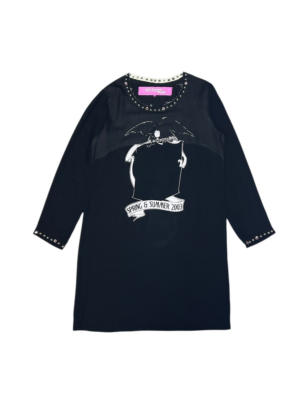 S/S 03 Jeweled Raw Hem Dress