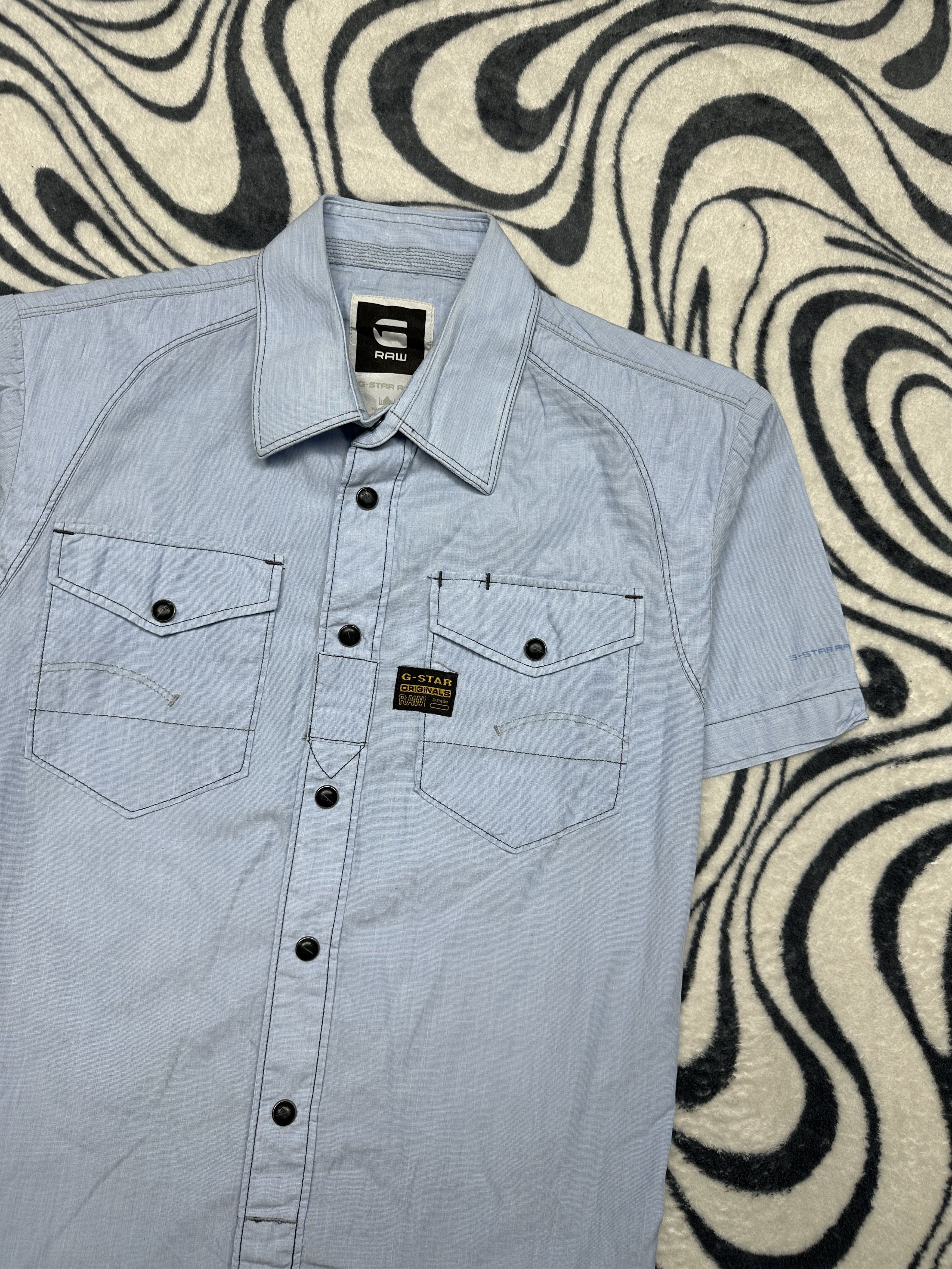 G-Star G-Star Raw Vintage Mens Short Sleeve Shirt Size US M / EU 48-50 / 2 - 2 Thumbnail