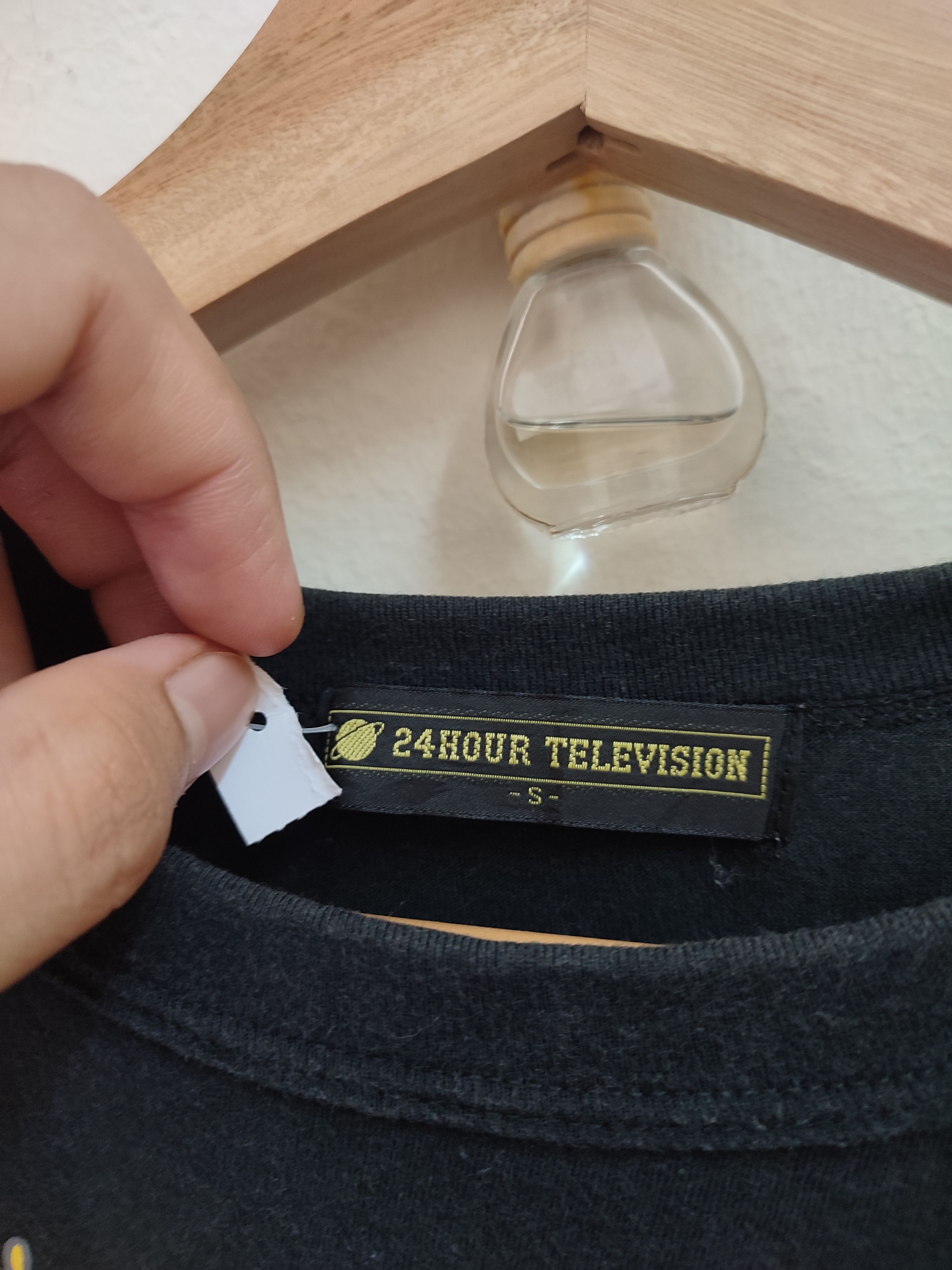 Japanese Brand 💥 VINTAGE 24 HOUR TELEVISION BLACK TEES Size US S / EU 44-46 / 1 - 4 Thumbnail