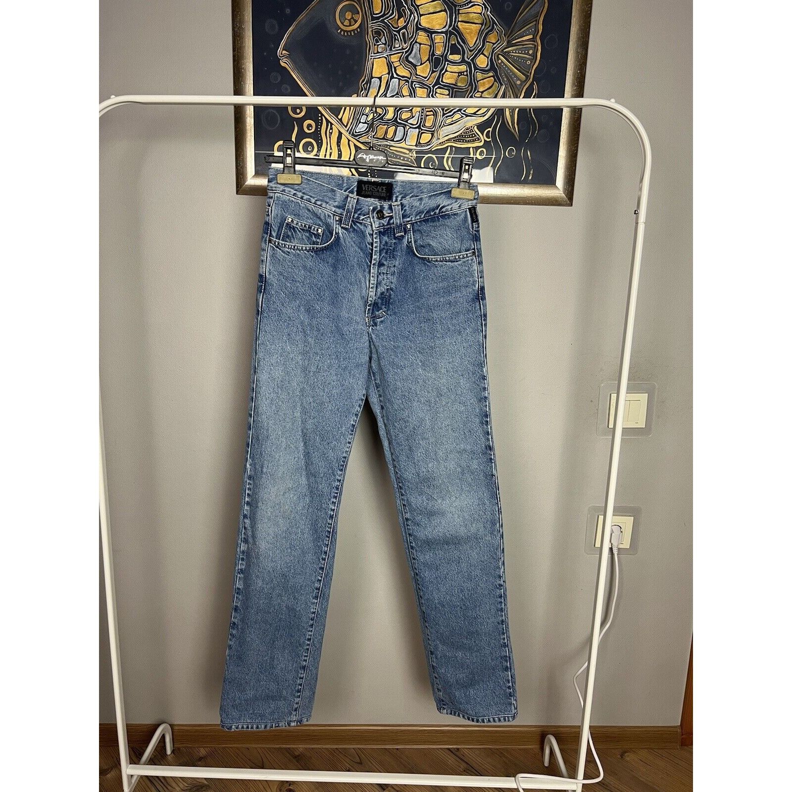 Versace Jeans Couture Versace Couture VTG Medusa Light Blue Straight High Waist Je Size 30" / US 8 / IT 44 - 4 Thumbnail