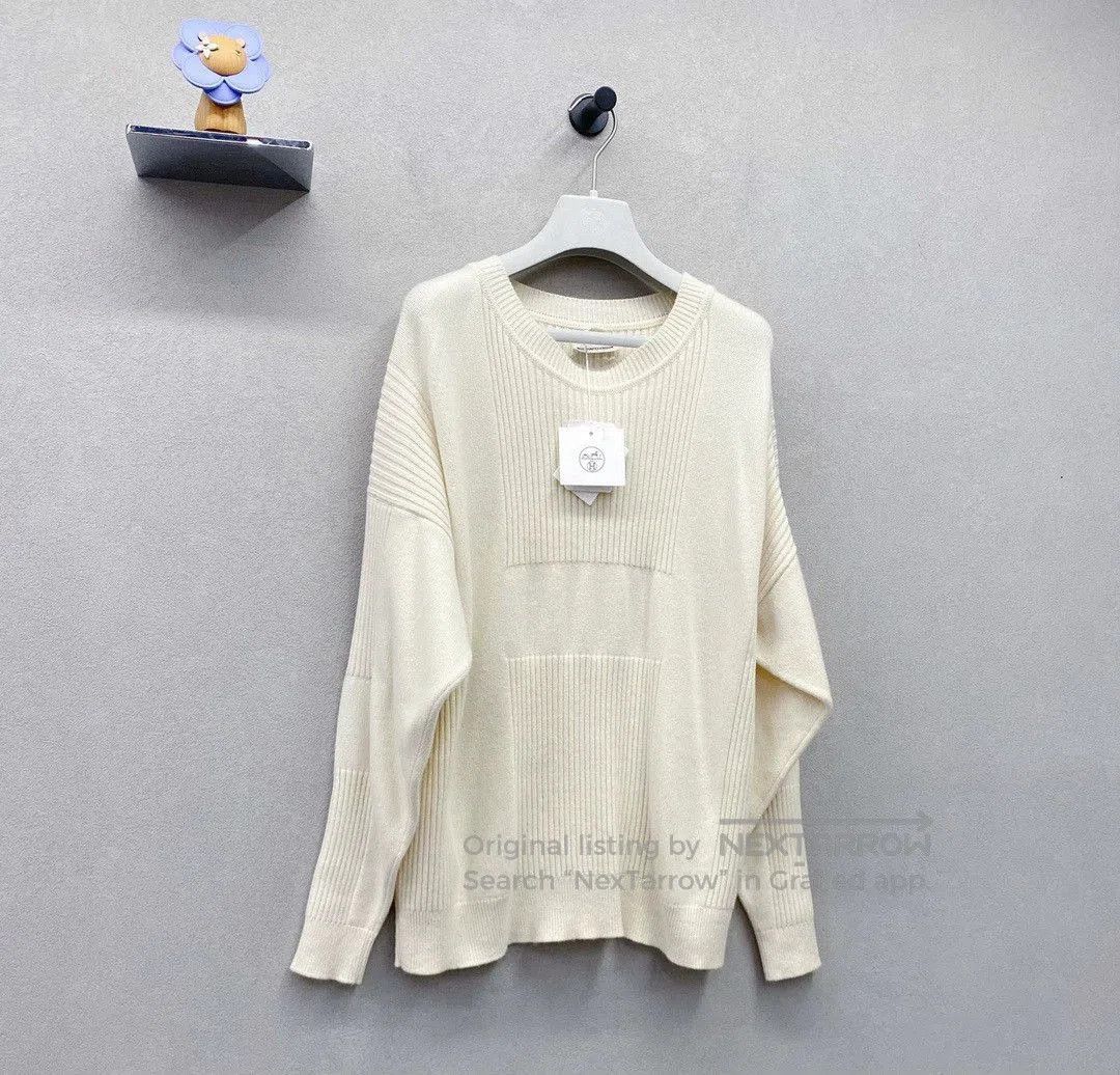 Hermes Hermès Cream Cashmere Knit Sweater. Size US XS / EU 42 / 0 - 4 Thumbnail