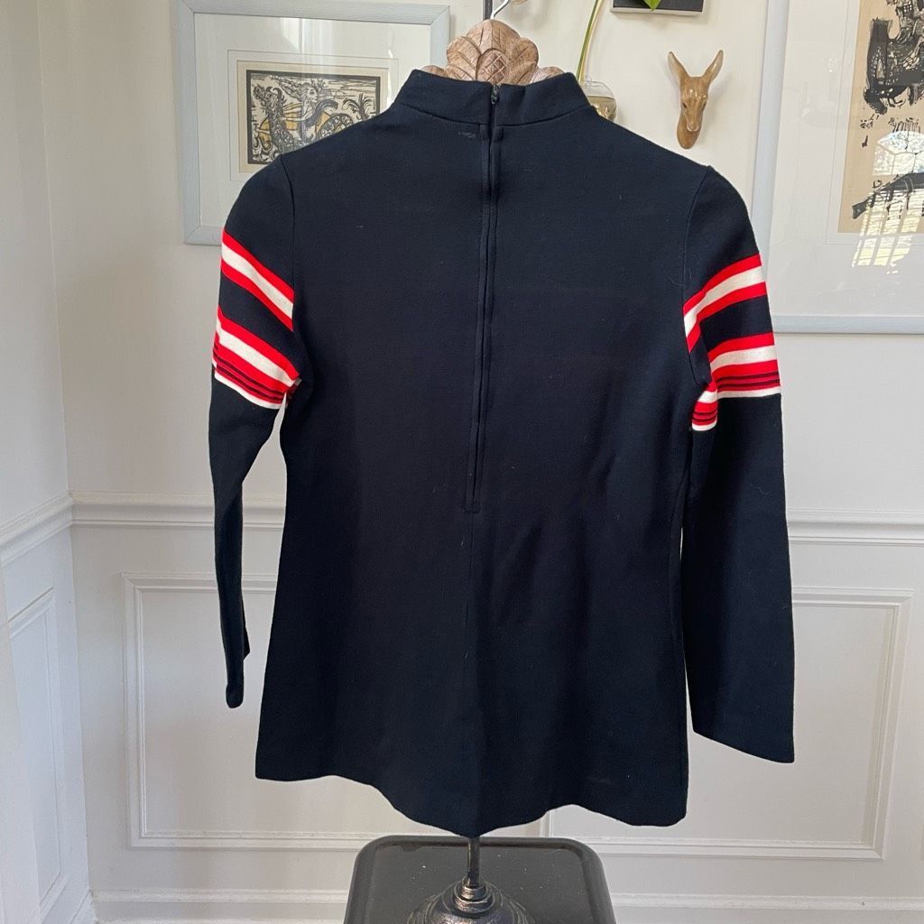 Vintage Vintage 70s Fire Islander Mock Neck Back Zip Top 11/12 M Size M / US 6-8 / IT 42-44 - 3 Thumbnail