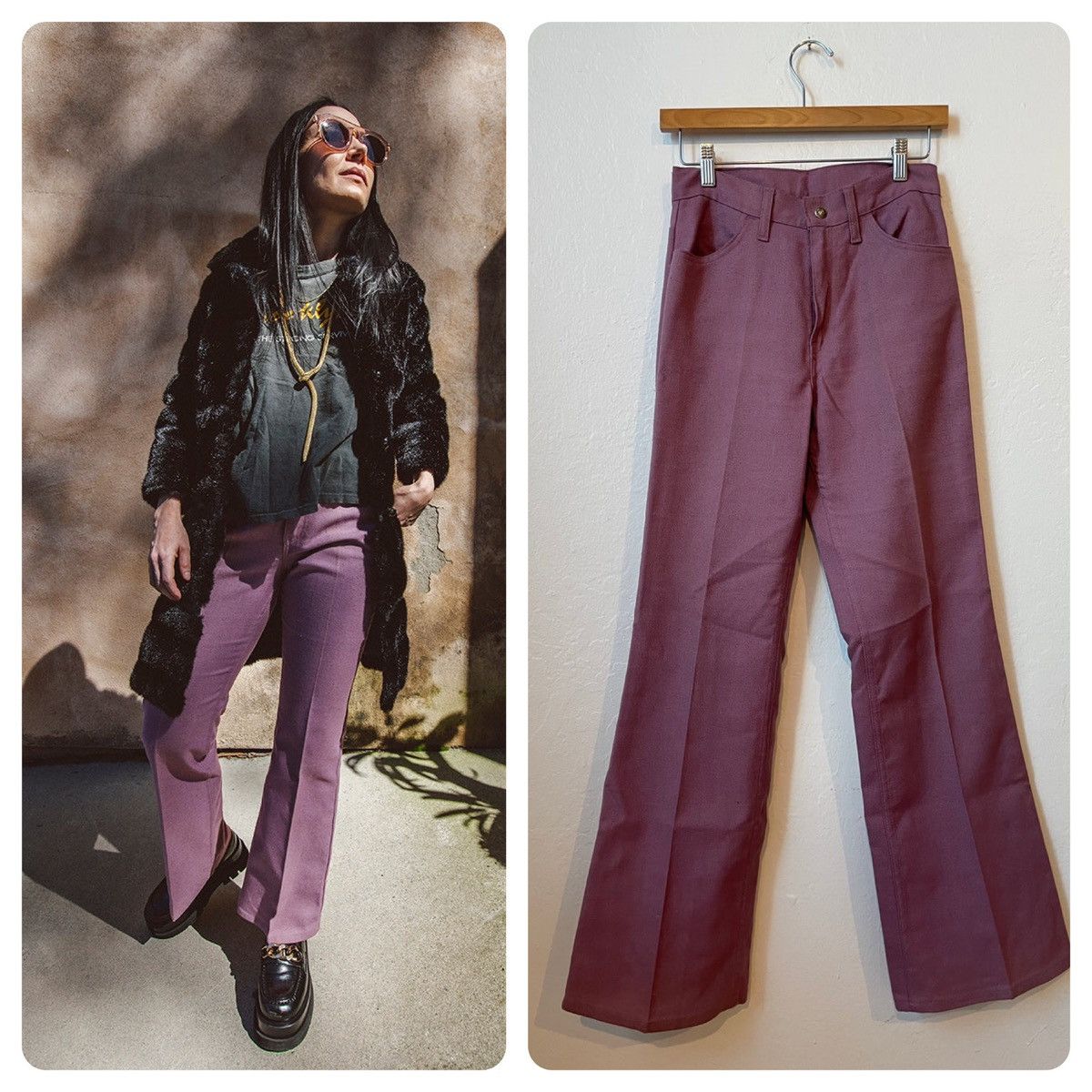 Levi's Vintage Clothing 1960’s Vintage Lavender Corduroys Levis for Gals White Label Size 27" / US 4 / IT 40 - 6 Thumbnail