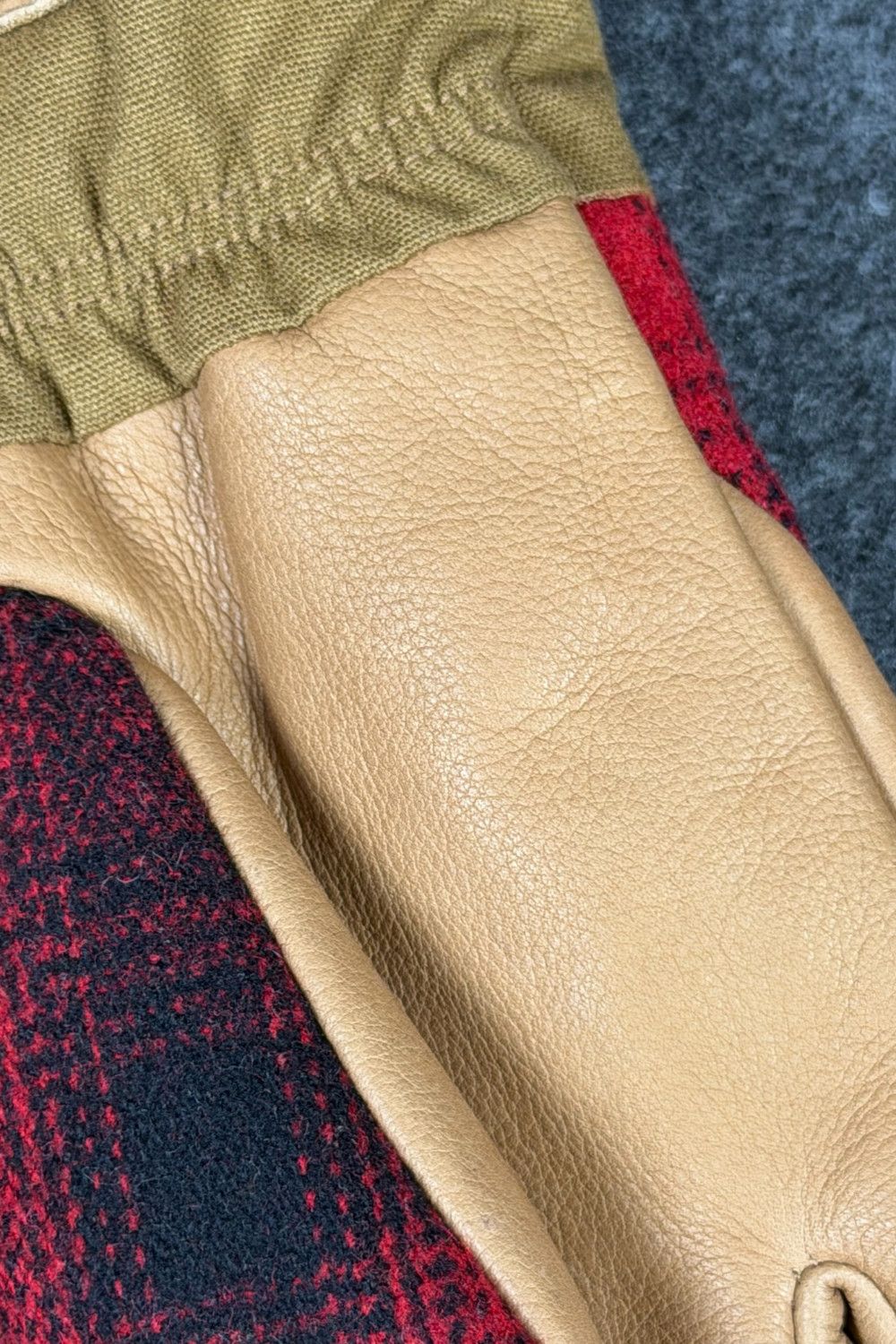 Polo Ralph Lauren PRL Buffalo Plaid Leather Gloves – fw15 (Archive-Inspired) Size ONE SIZE - 7 Thumbnail