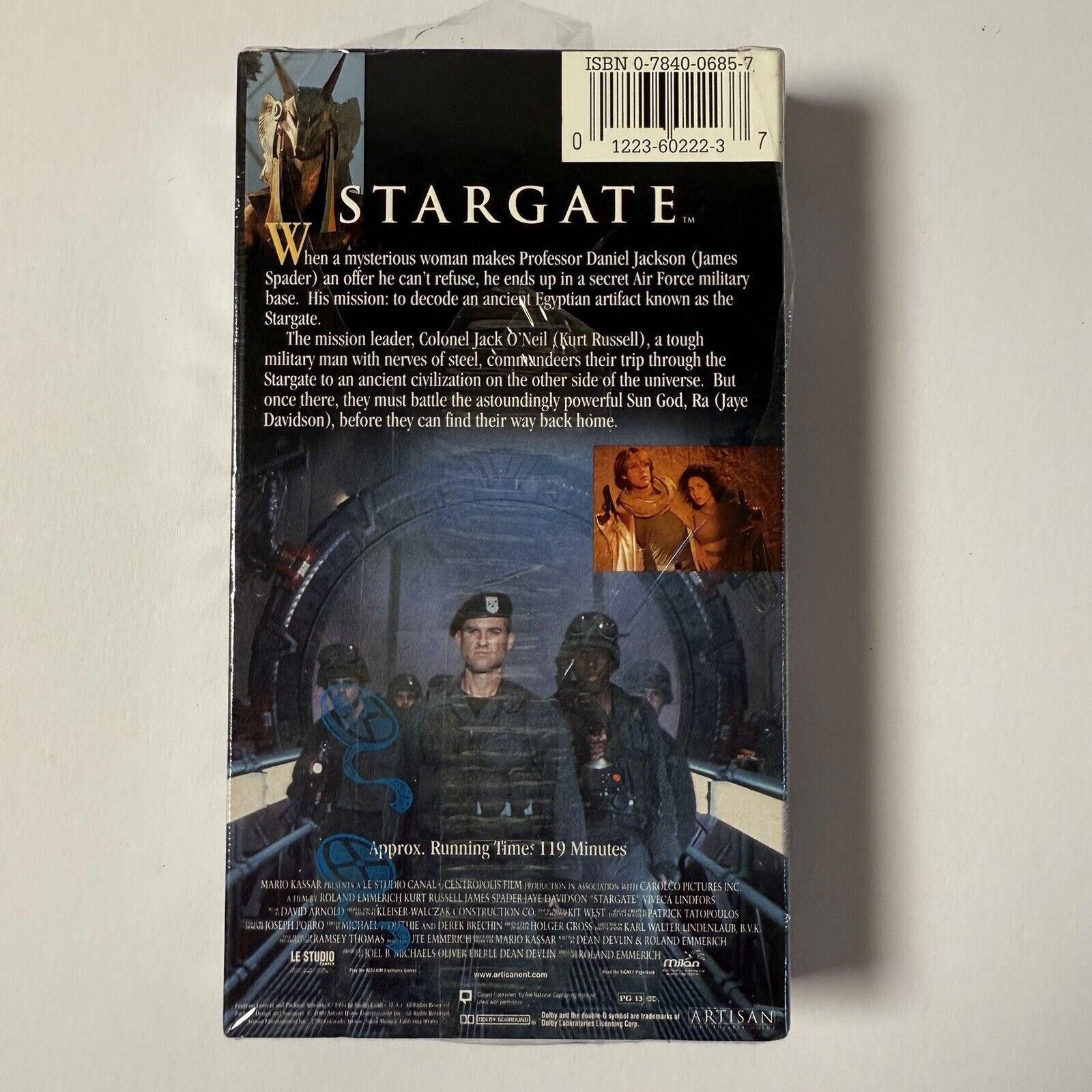 Designer Stargate VHS 2000 Y2K Watermarks Kurt Russell Vintage Sealed Size ONE SIZE - 2 Thumbnail