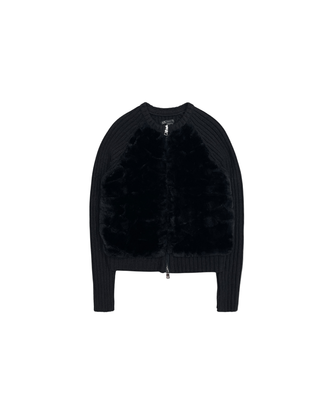 Armani Exchange Armani Exchange Fur Knit Zip-Up Size S / US 4 / IT 40 - 1 Thumbnail