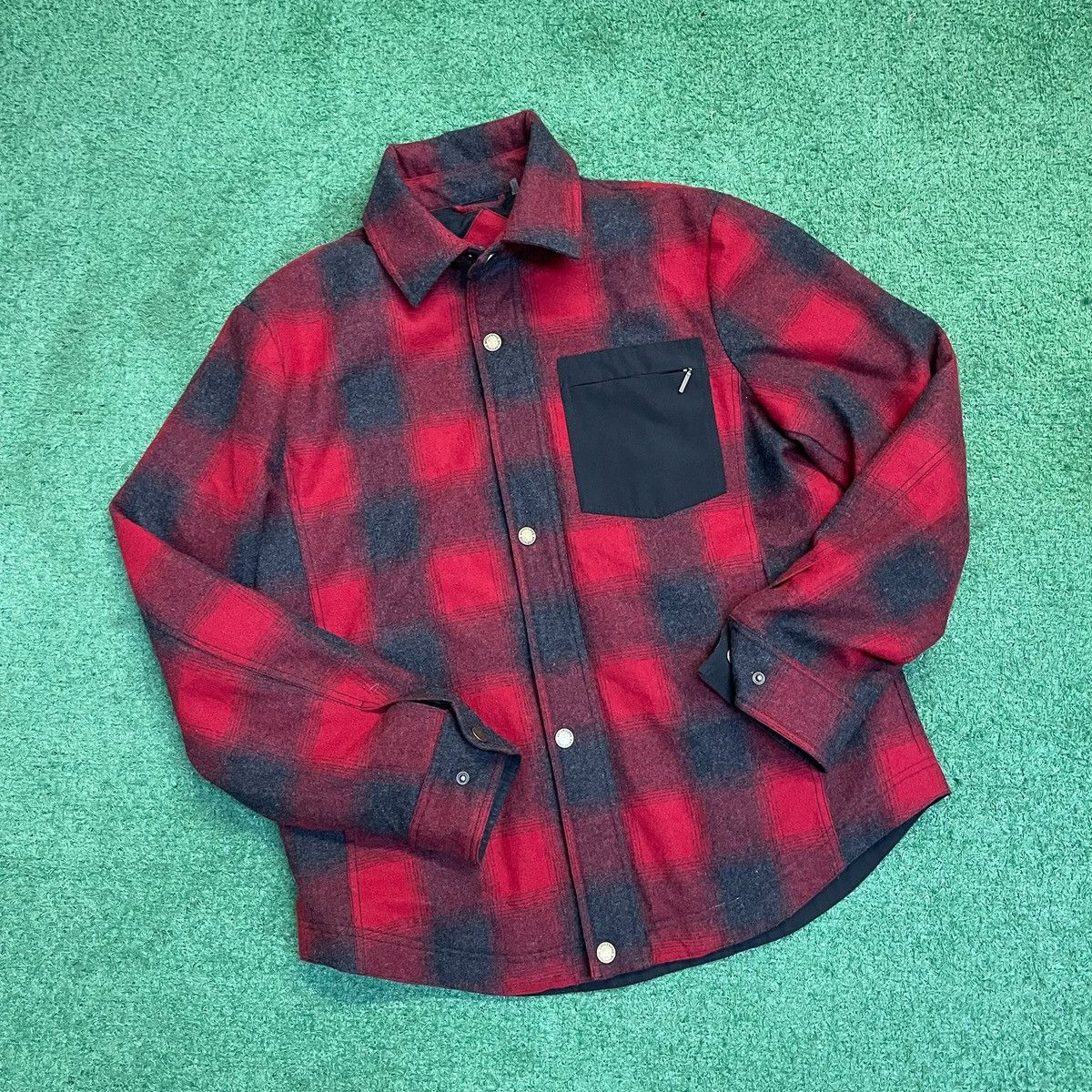 Vintage Pendleton Plaid Wool Flannel Button Up Overshirt