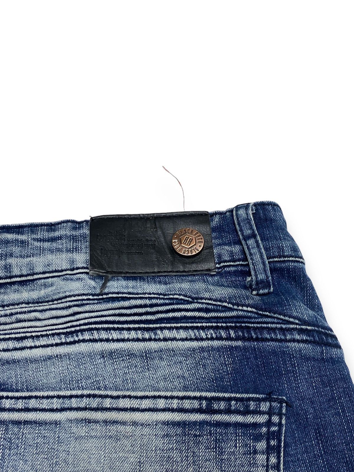 Jean Vintage Crazy Style BLACK ROCK Washed Denim Jeans Size US 41 - 12 Thumbnail