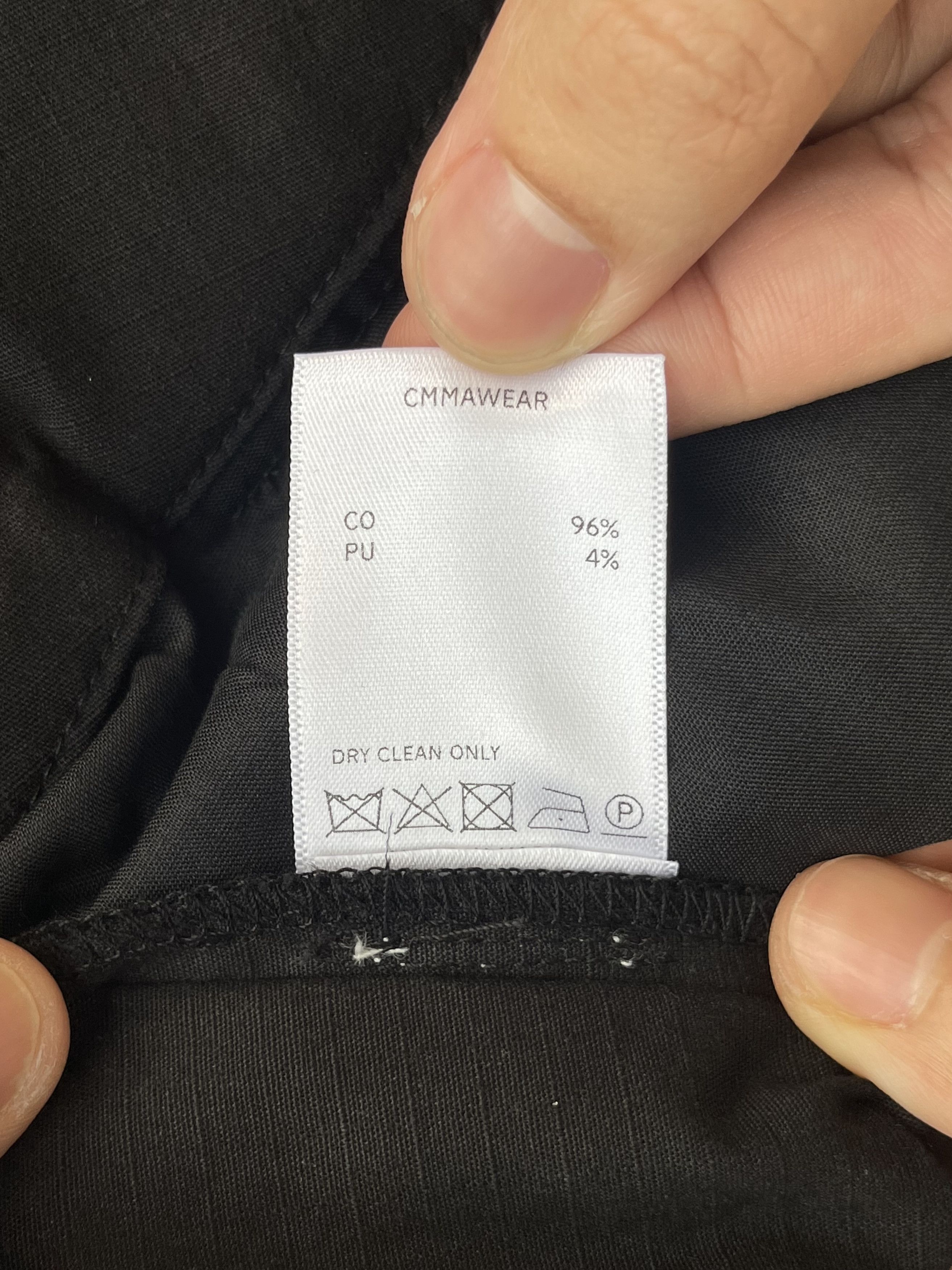 CMMAWEAR CMMAWEAR TOSHIMA TROUSERS BLACK | Grailed