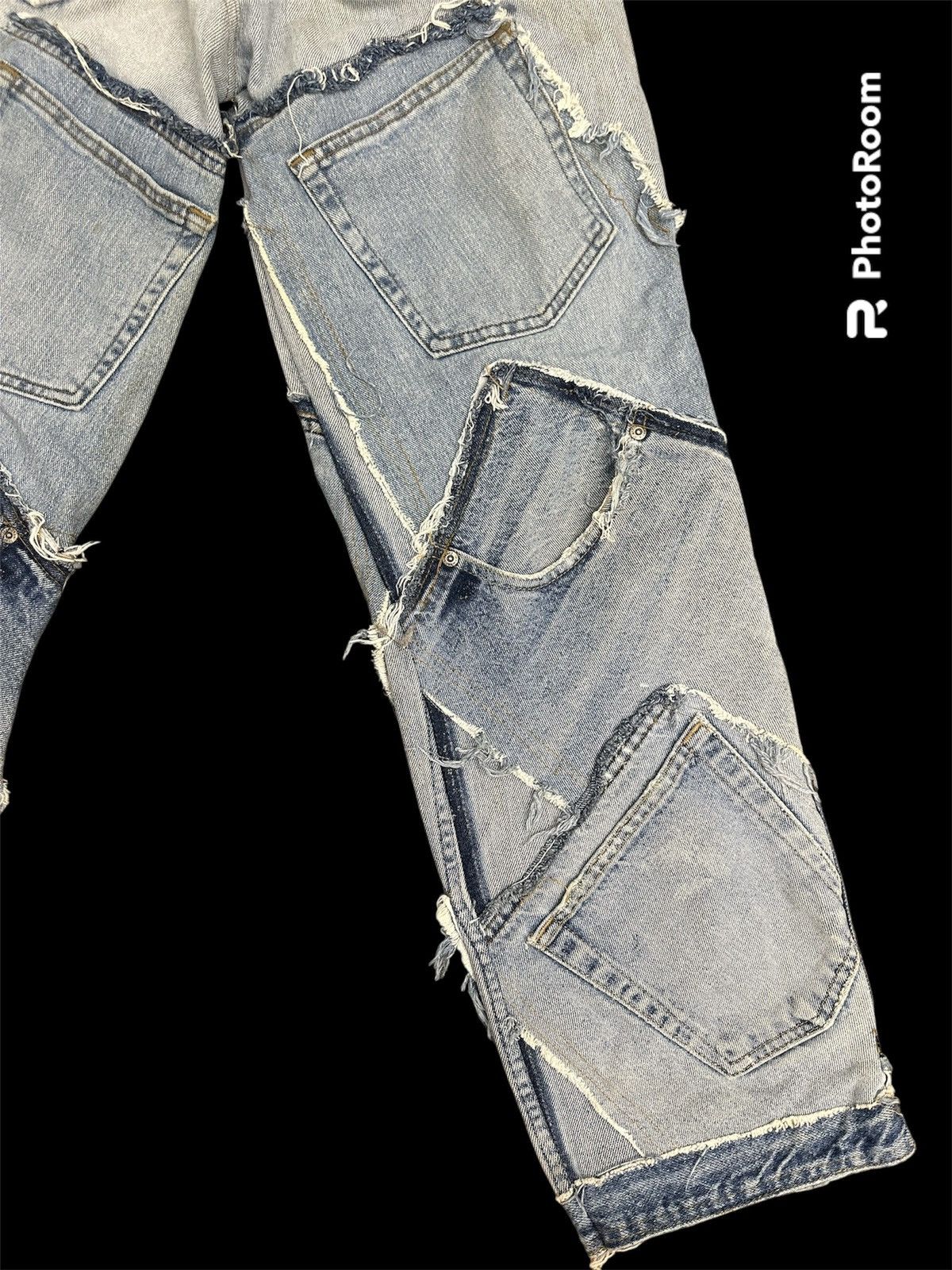 Levi's × Levi's Vintage Clothing Patchwork Upcycled Levi’s Denim Jeans Size 24" / US 00 / IT 34 - 6 Thumbnail