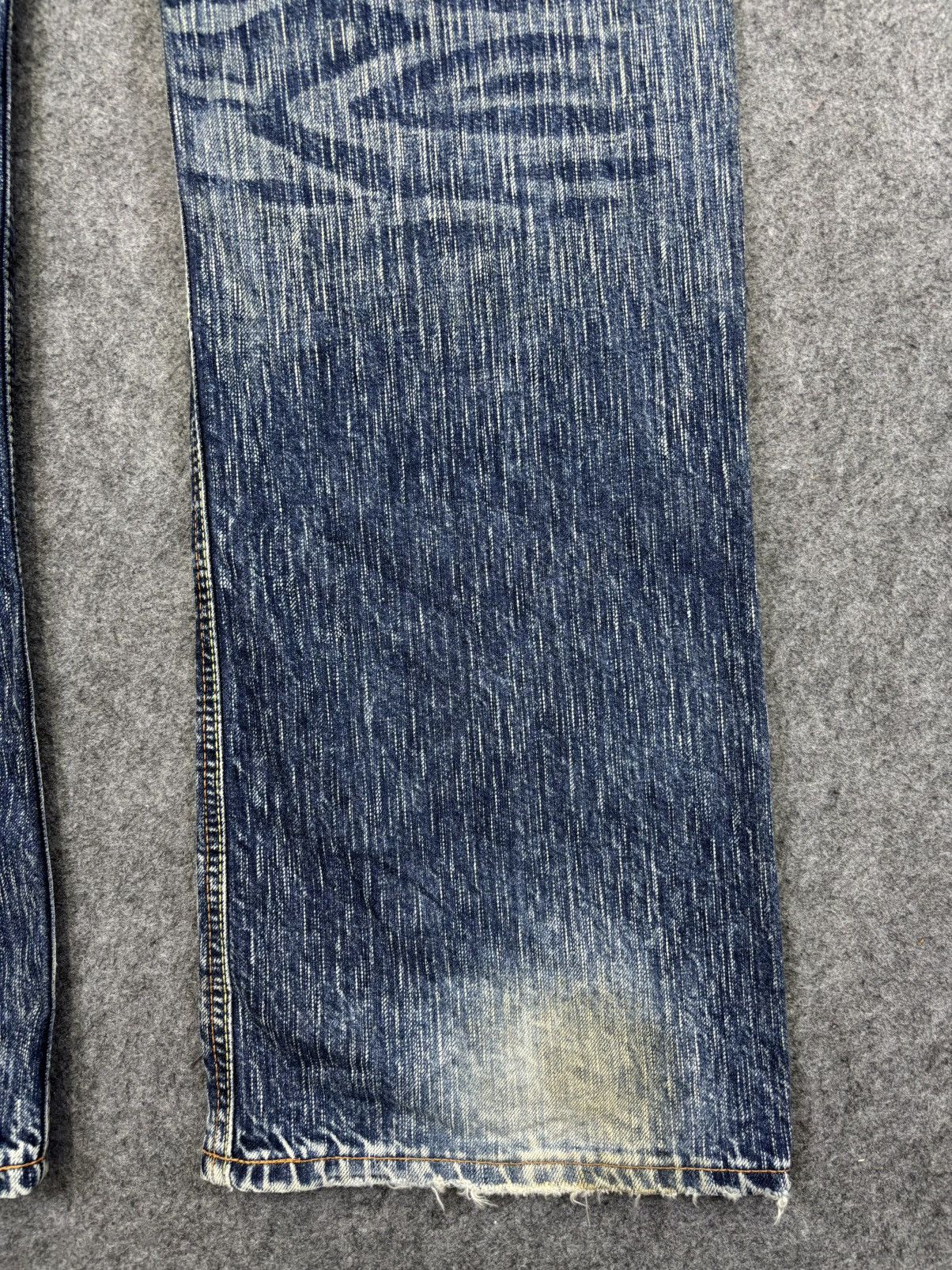 Edwin Flare Edwin 503 Sandy Style Crazy Fades Denim F922 Size US 35 - 15 Thumbnail