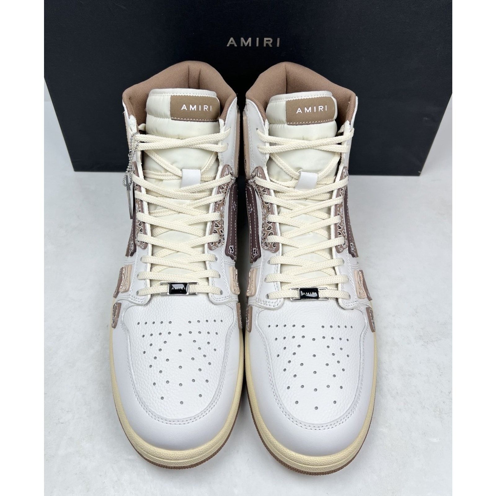 Amiri Size 47EU/14US - Amiri Skel Top Hi Bandana NEW Size US 14 / EU 47 - 3 Thumbnail