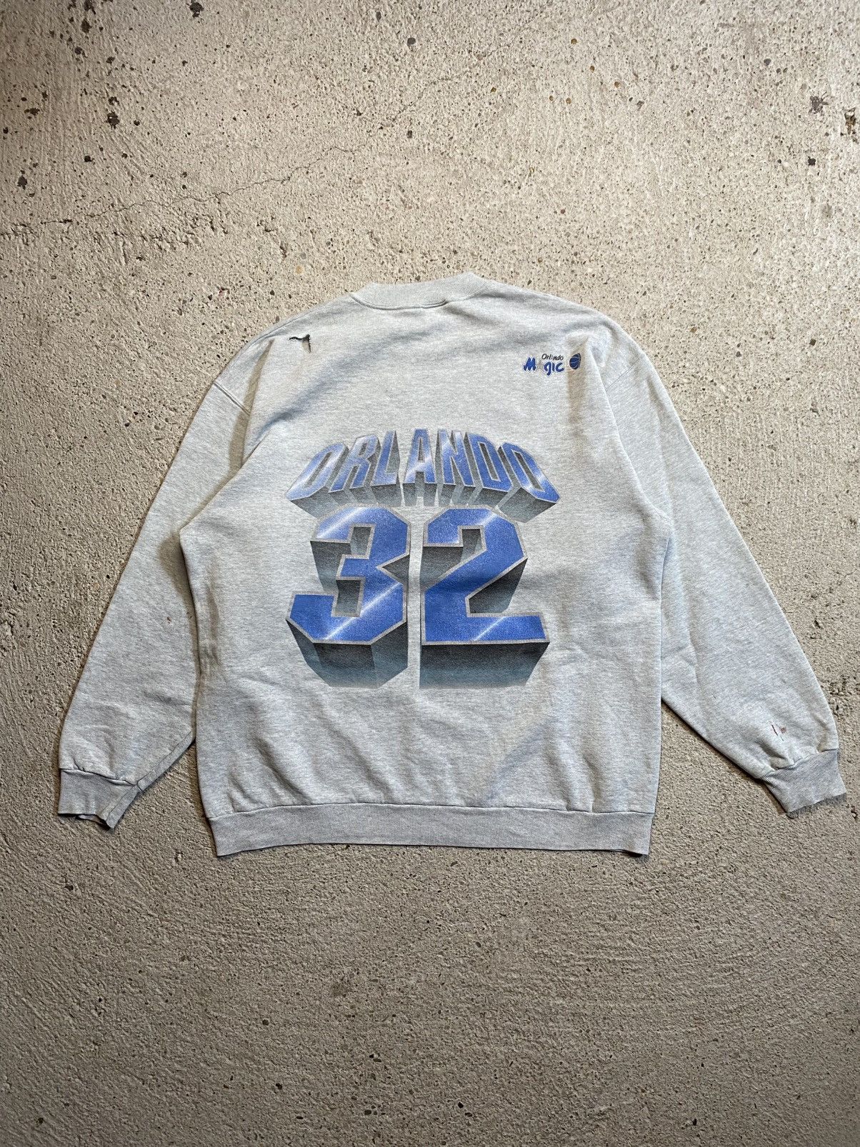 Vintage Nba sweatshirt trashed vintage distressed retro grey baggy Size US XL / EU 56 / 4 - 3 Thumbnail