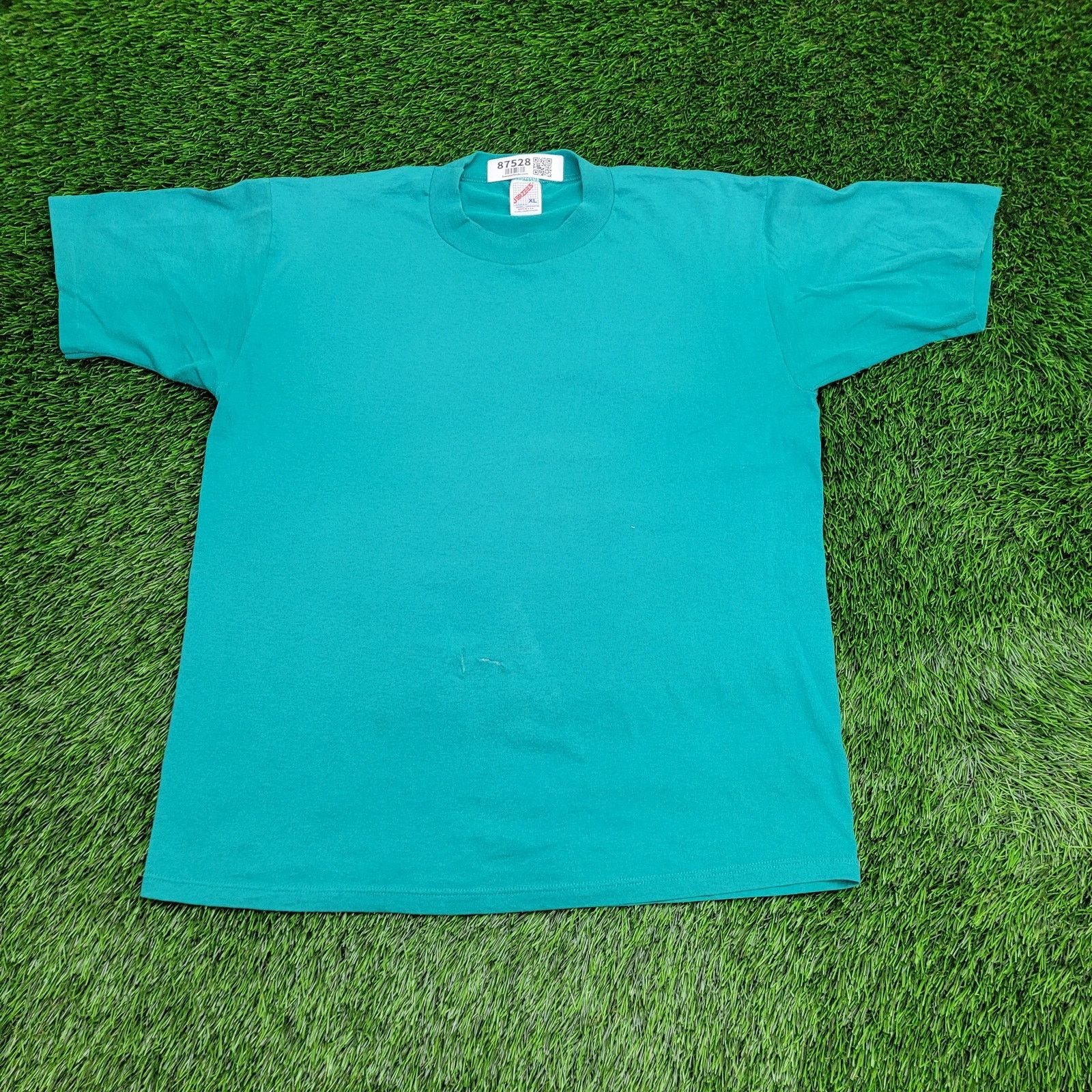 Jerzees Vintage 80s JERZEES By Russell Corp Blank Shirt L/XL 22x27 Size US XL / EU 56 / 4 - 1 Thumbnail