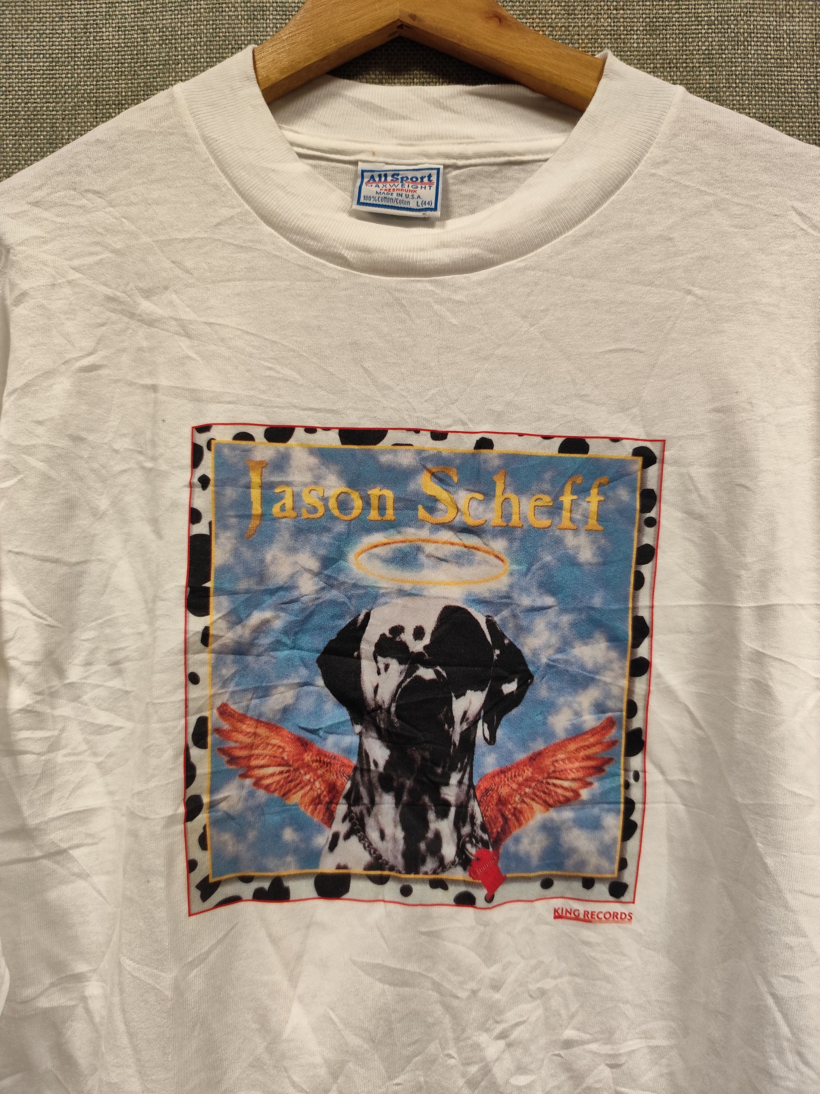 Band Tees Vintage 90s long sleeve jason scheff king records Size US L / EU 52-54 / 3 - 5 Thumbnail