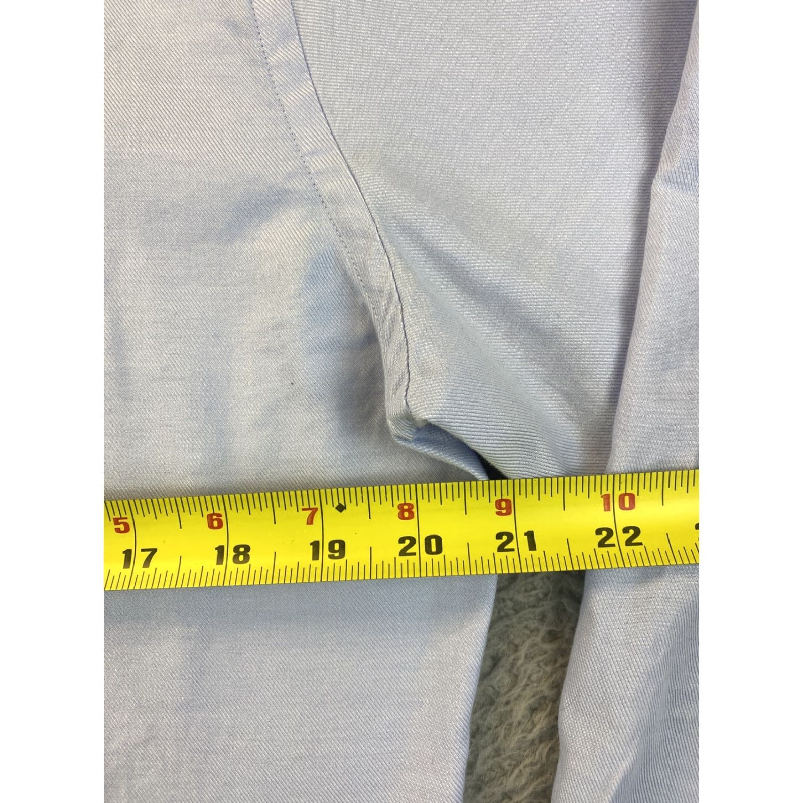 Nordstrom NORDSTROM RACK Men's Dress Shirt Non-Iron Long Sleeve Light Blue 15.5 32/33 Size 40R - 5 Thumbnail