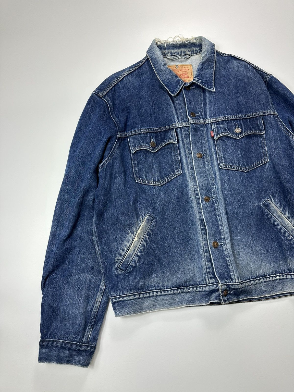 Levi's Vintage 90's Levis Denim Jacket 70570 Blue XXL Size Size US XXL / EU 58 / 5 - 3 Thumbnail