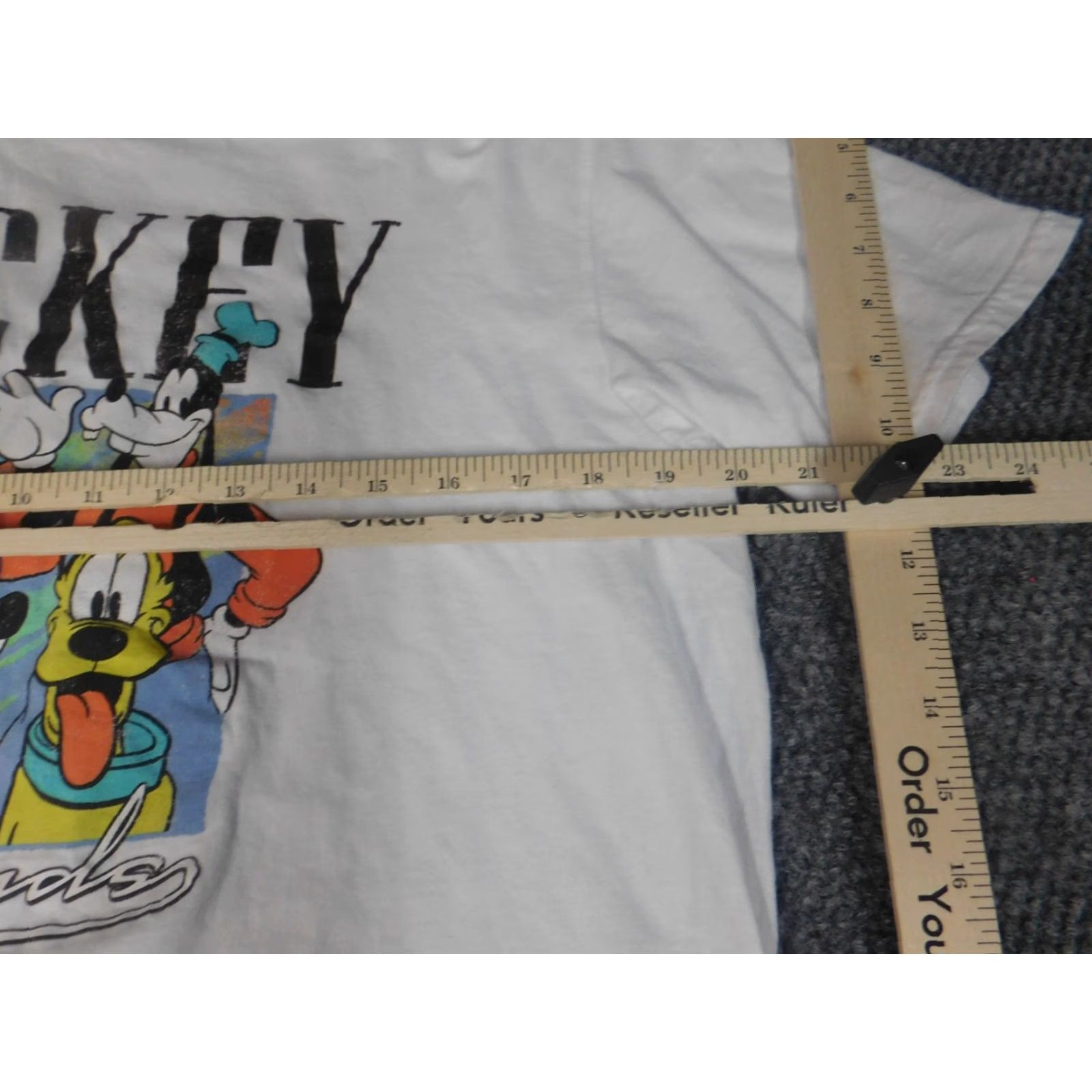 Disney Disney Mickey Mouse Womens T-Shirt Shirt L White Short Sleeve Crew Neck Pocket Knit 100% Cotton Casual Modern Basic All Seasons Size L / US 10 / IT 46 - 6 Thumbnail