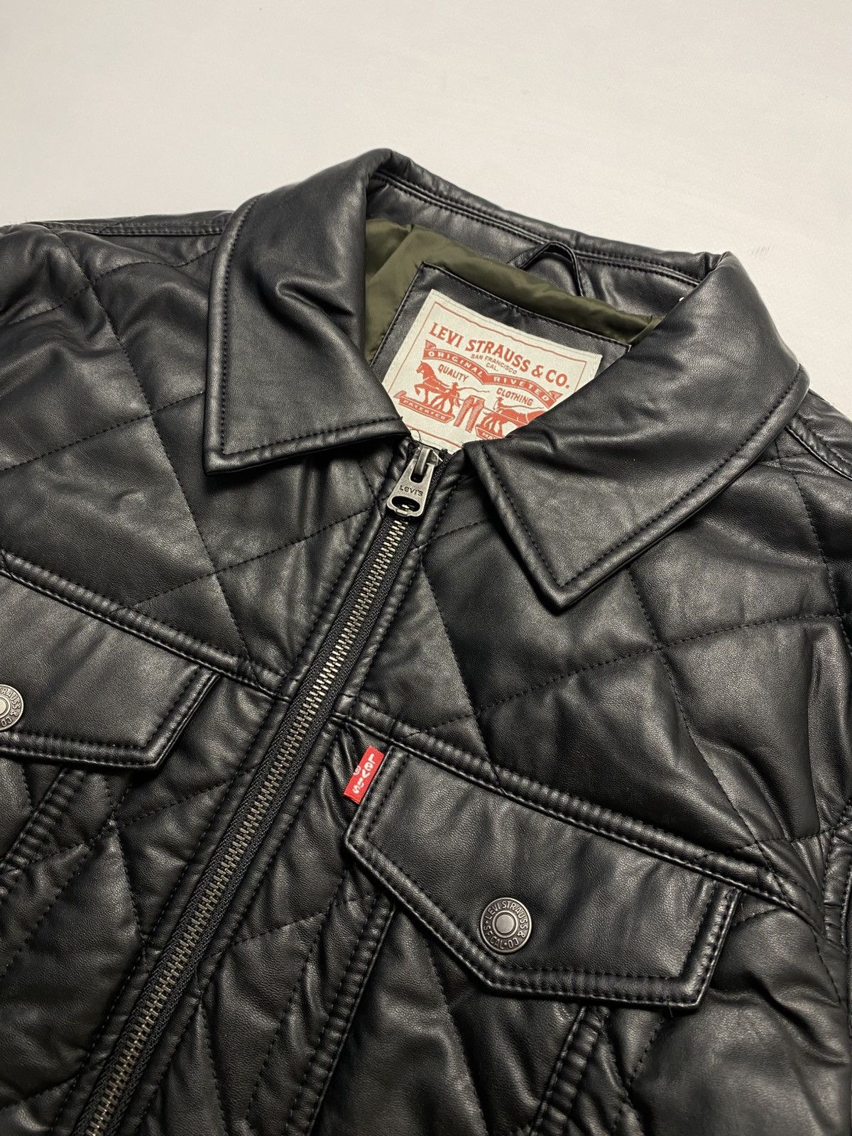 Levi's Levis Leather New Jacket Size US M / EU 48-50 / 2 - 2 Thumbnail