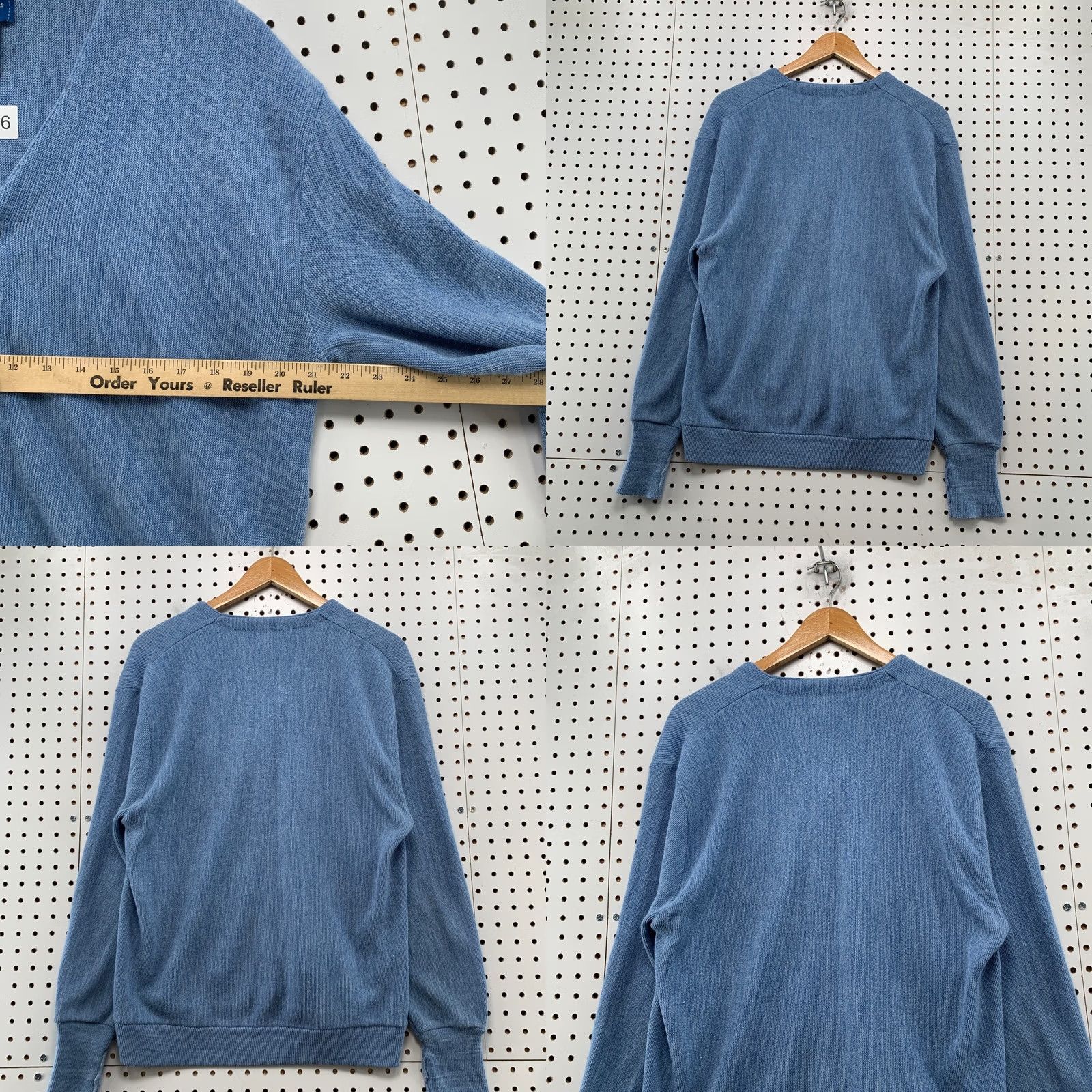 Vintage VINTAGE Towncraft Cardigan Sweater Mens Medium Blue 90s Acrylic Made in USA Size US M / EU 48-50 / 2 - 8 Thumbnail