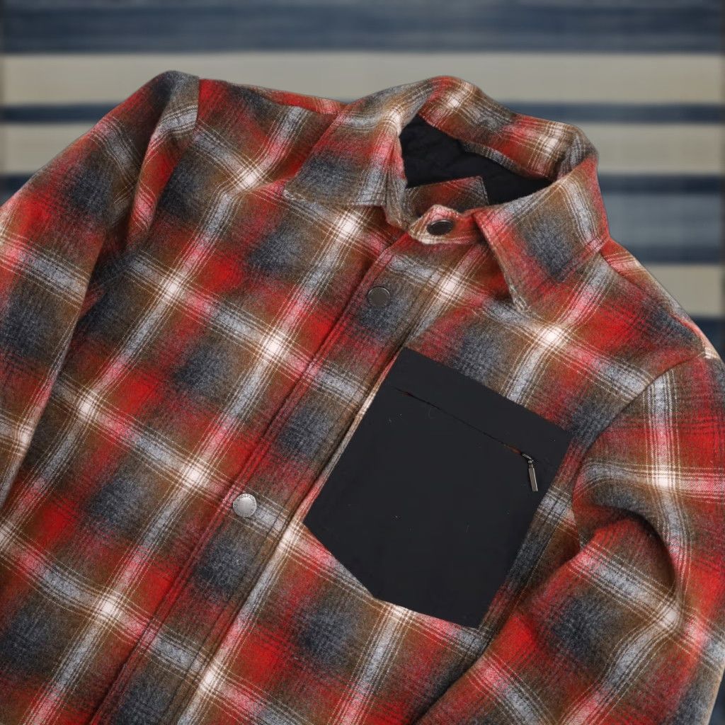 Pendleton Pendleton Mens Small Shadow Plaid Polyfill Quilted Wool Shirt Jacket Size US S / EU 44-46 / 1 - 1 Thumbnail