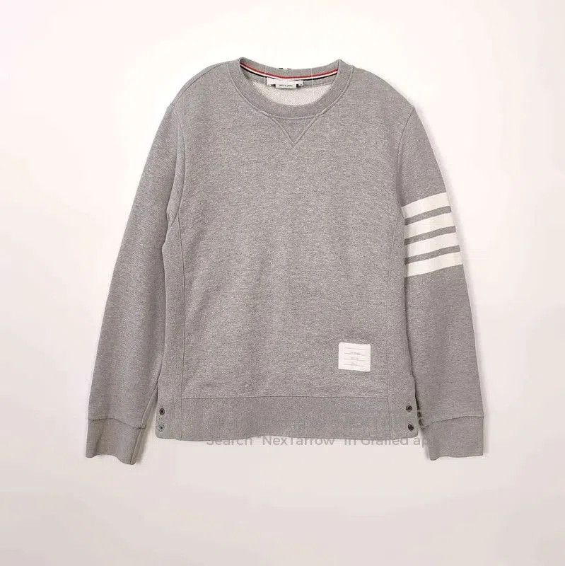 Thom Browne Thom Browne Gray Cotton Men's Sweatshirt . Size US M / EU 48-50 / 2 - 1 Thumbnail