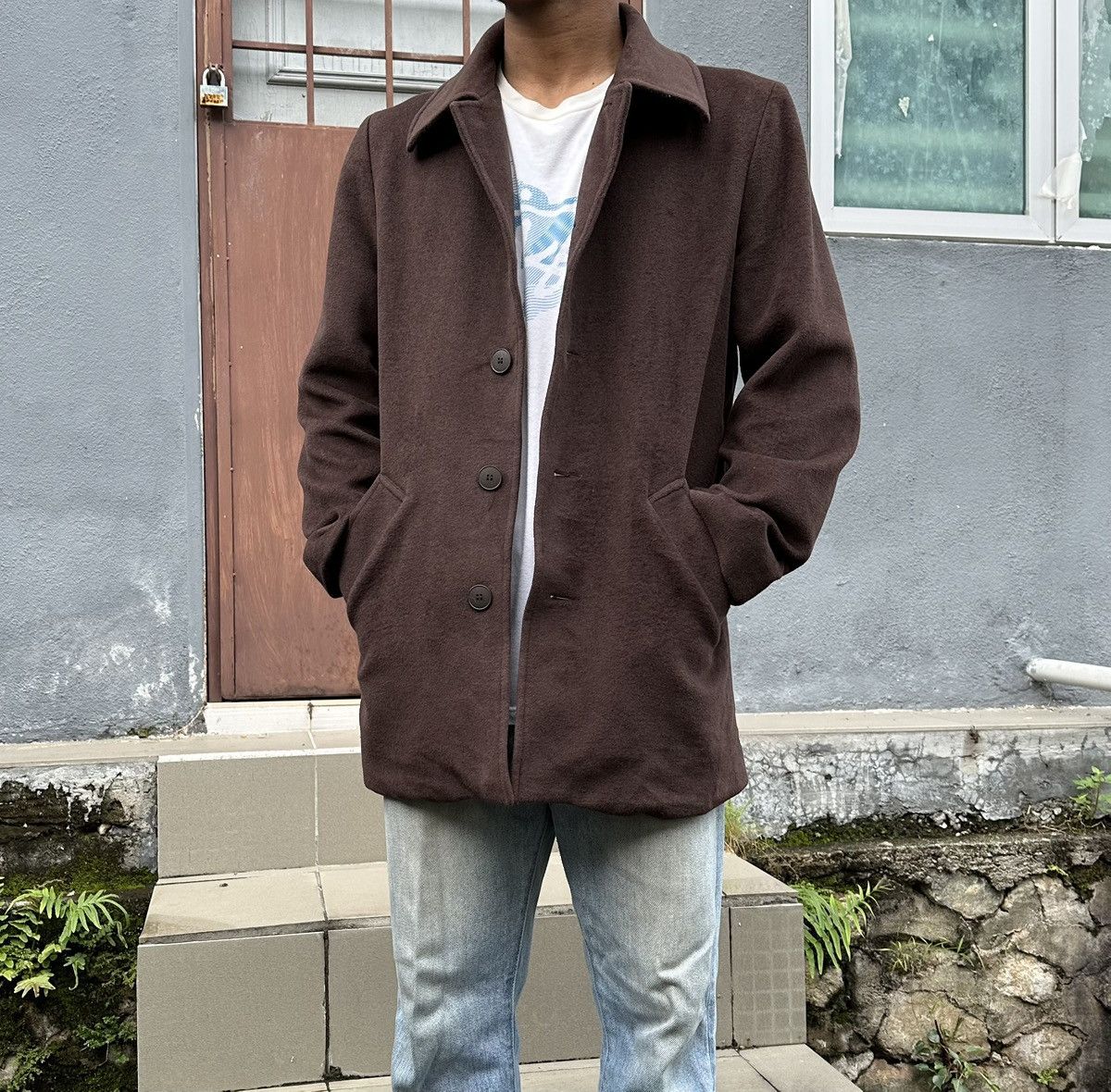Lanvin **grail**Lanvin Paris Brown Pure Wool Soft Suede Jacket Size US M / EU 48-50 / 2 - 6 Thumbnail