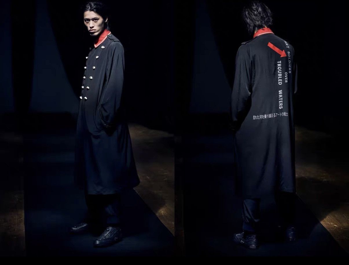 Yohji Yamamoto Yohji Yamamoto 21ss Eyeball Red Collar Napoleon Coat K4 Size US M / EU 48-50 / 2 - 9 Thumbnail