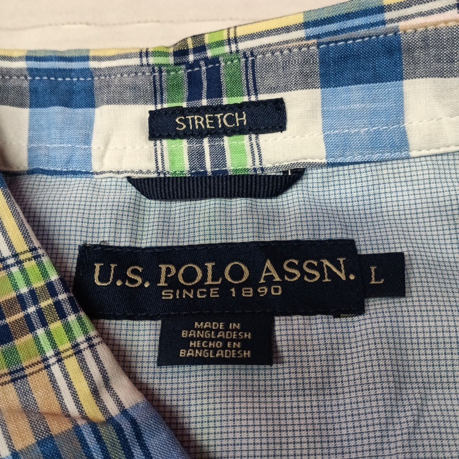 U.S. Polo Assn. U.S. Polo Assn. Button Woven Shirt Men's L Multicolor Plaid Size US L / EU 52-54 / 3 - 4 Thumbnail
