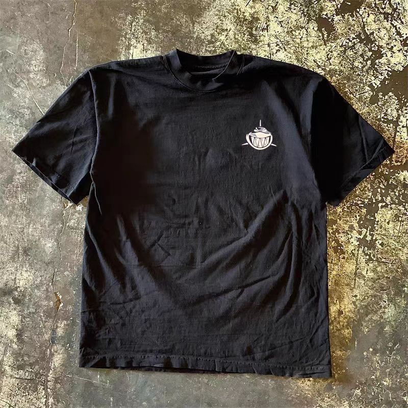 Vintage Black casual retro shark print t-shirt Size US M / EU 48-50 / 2 - 2 Thumbnail