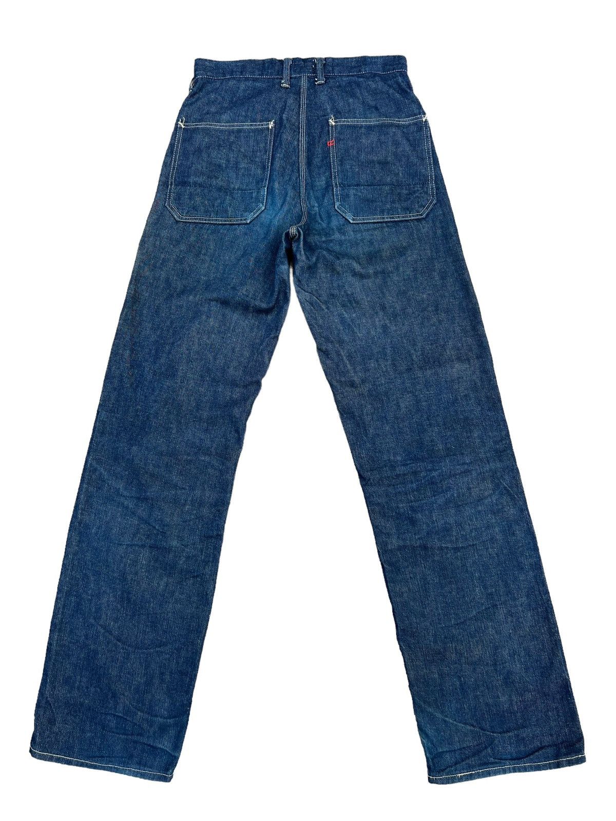 45rpm RARE! Vintage 45rpm Blue Cafe Mud Denim Jeans Size US 30 / EU 46 - 2 Thumbnail