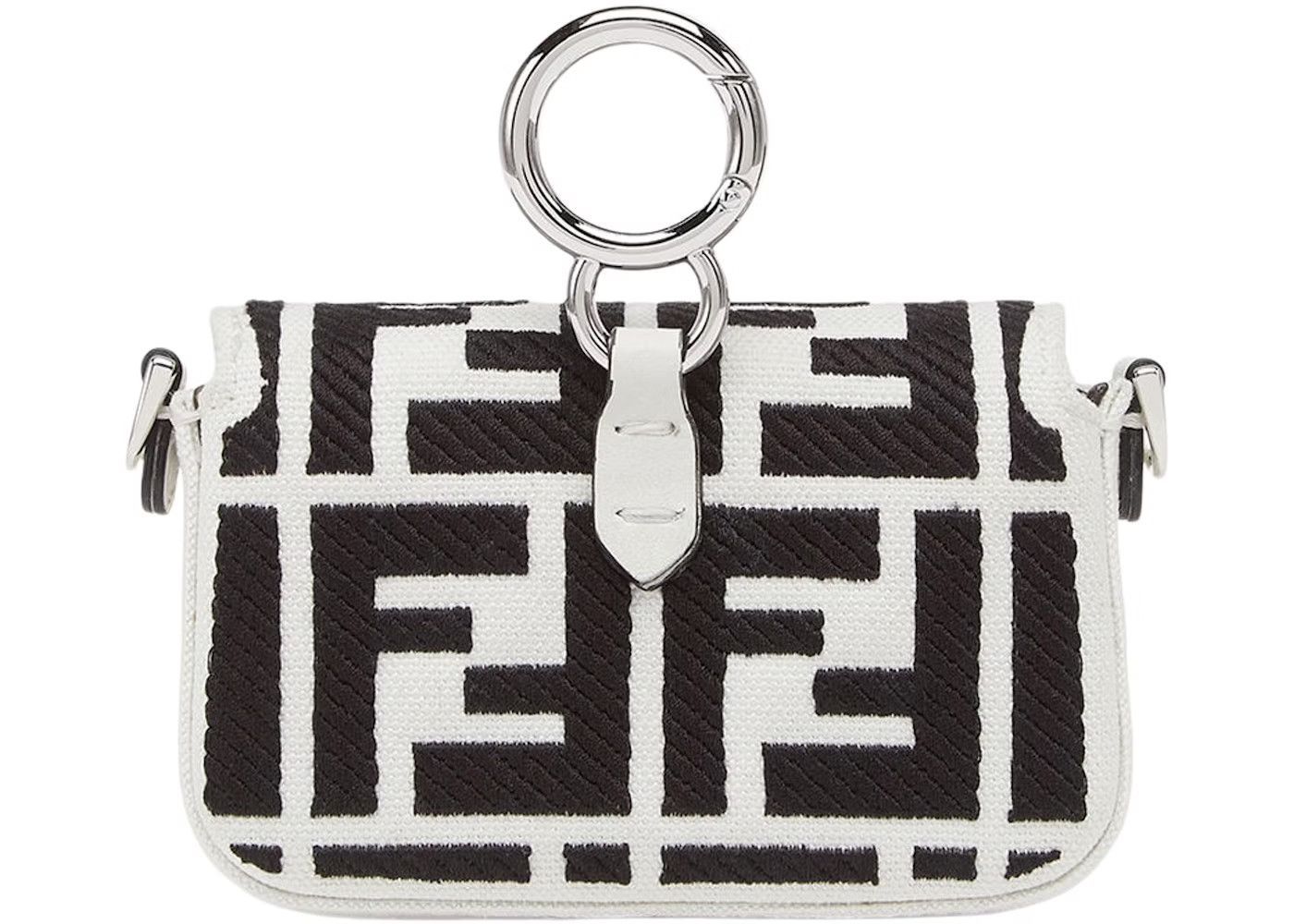 Fendi o1loc1c0824 Size: OS / Baguette Charm in Black/White Size ONE SIZE - 2 Thumbnail