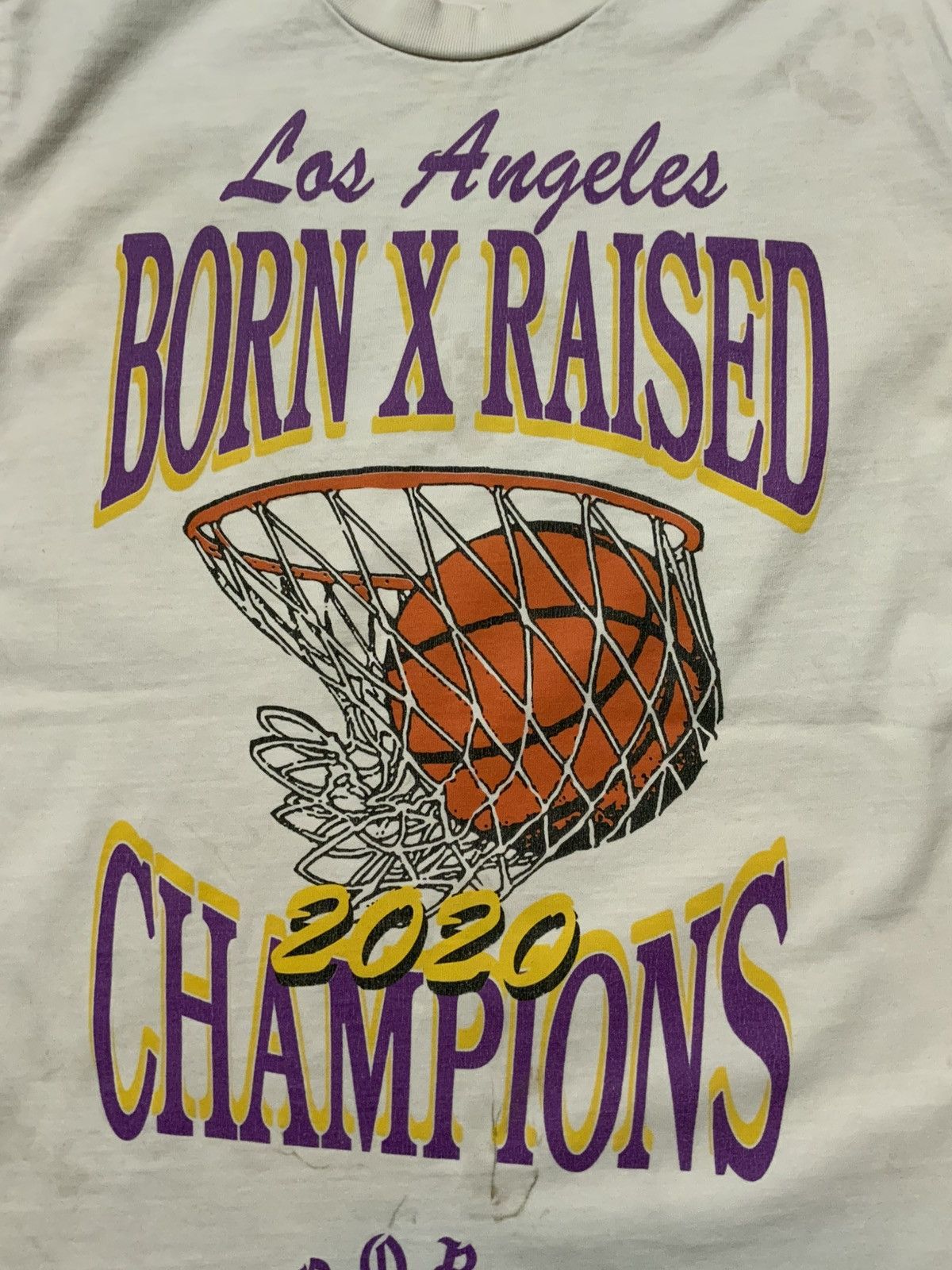 Born X Raised × NBA Born X Raised Los Angeles Lakers Champions Basketball TShirt Size US S / EU 44-46 / 1 - 5 Thumbnail