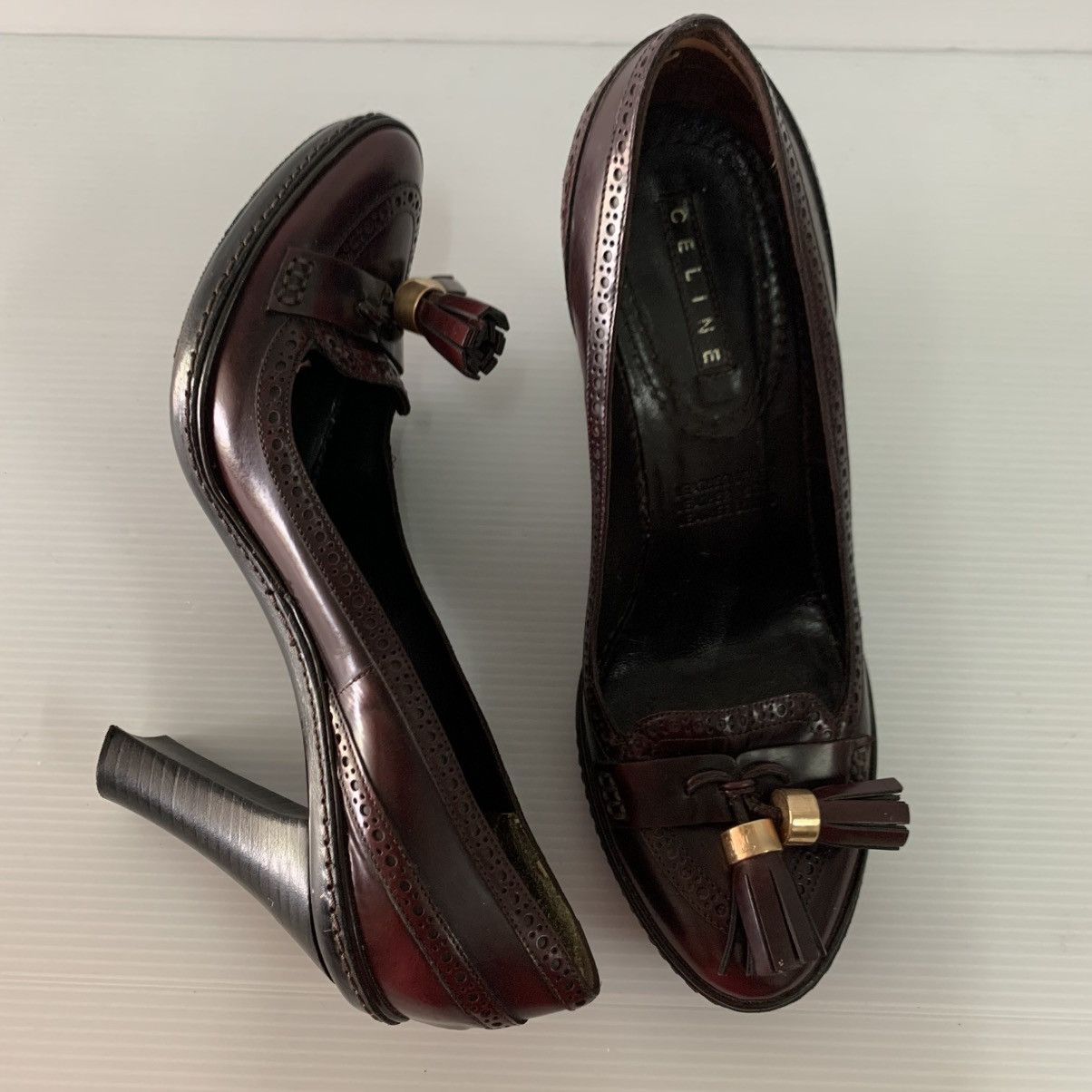 Celine Celine Leather Heels Size US 7 / IT 37 - 13 Thumbnail